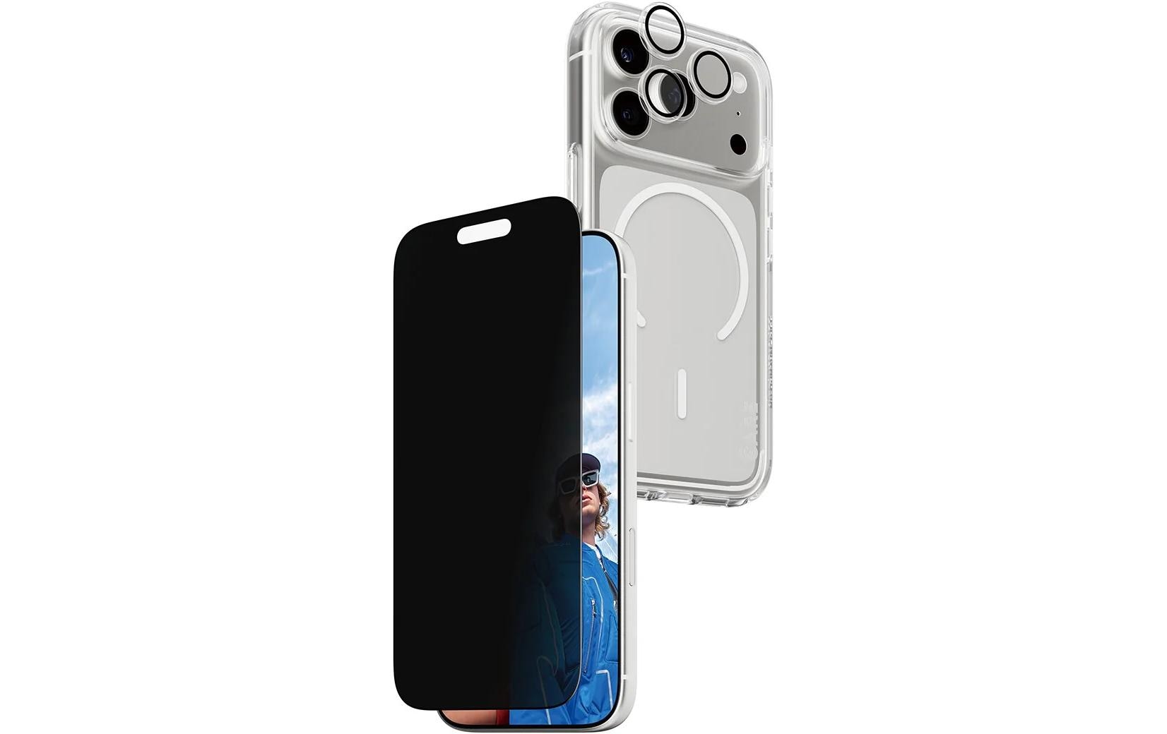 PanzerGlass Schutz-Set 3-in-1 – für Apple iPhone 17 Pro, kratzresistent, anti-fingerprint, Hartglas