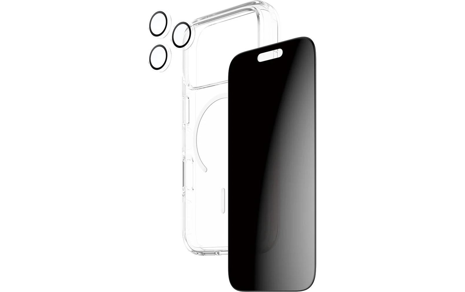 PanzerGlass Schutz-Set 3-in-1 – für Apple iPhone 17 Pro, kratzresistent, anti-fingerprint, Hartglas