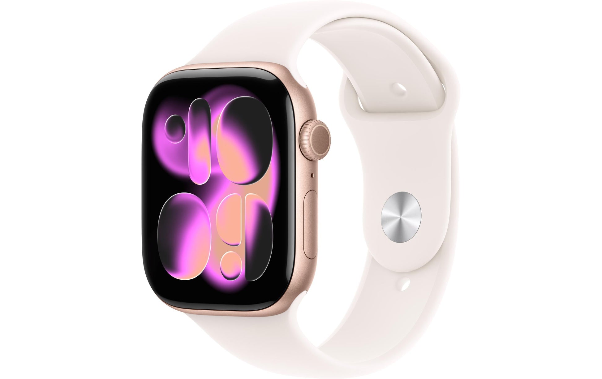 Apple Watch S11 – Smartwatch – 46 mm, LTE, OLED, 50 m, Roségold Aluminium, Light Blush Sportarmband S/M