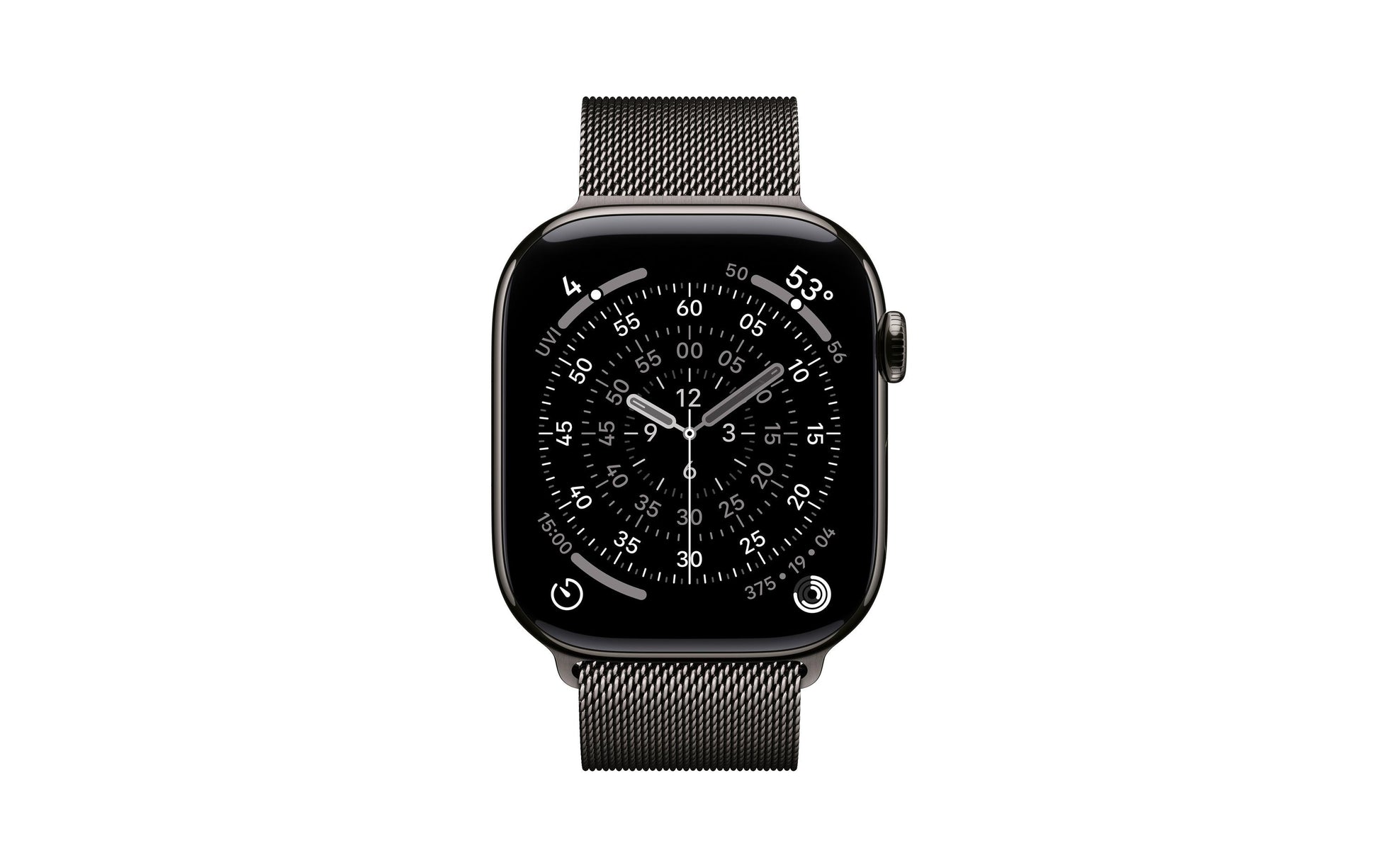 Apple Watch S11 Slate Titanium – Smartwatch – 46 mm, LTE, OLED, 50 m, Mailänder Schlaufe (M/L)