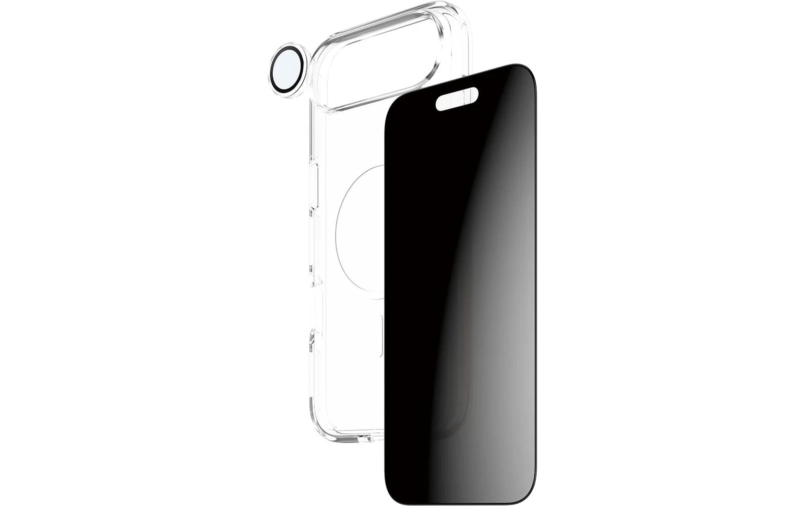 PanzerGlass Schutz-Set Privacy-Filter – für Apple iPhone Air, kratzresistent, stossfest, Hartglas, Folie