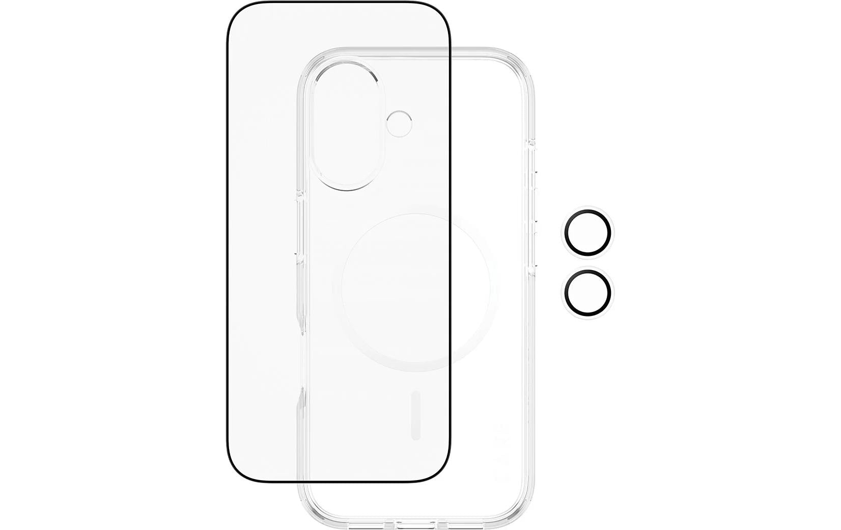 PanzerGlass Schutz-Set 3-in-1 – für Apple iPhone 17, kratzresistent, stossfest, Hartglas, Folie, transparent