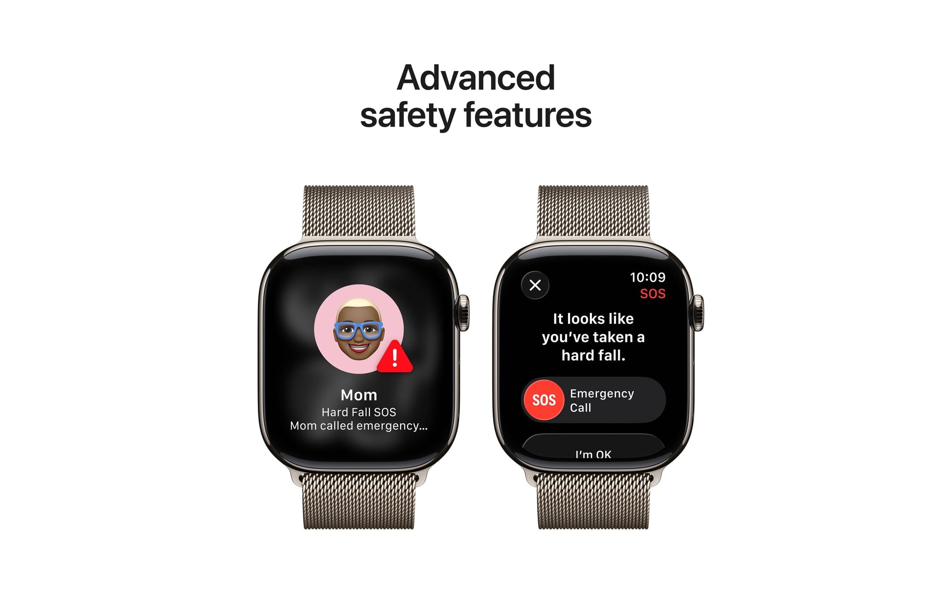 Apple Watch Series 11 46 mm GPS + Cellular – Titan Natur, Milanese Loop, M/L, 50 m, für iPhone
