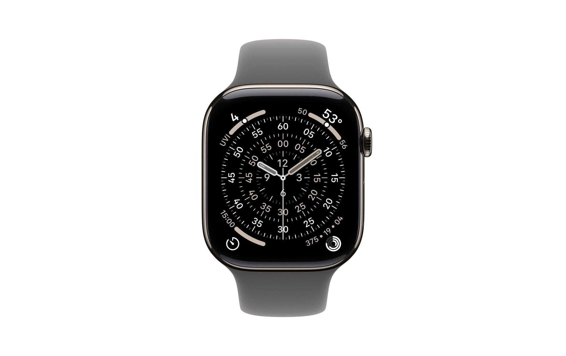 Apple Watch S11 – Smartwatch – 46 mm, LTE, OLED, 50 m, Stone Grey, S/M, Sportarmband