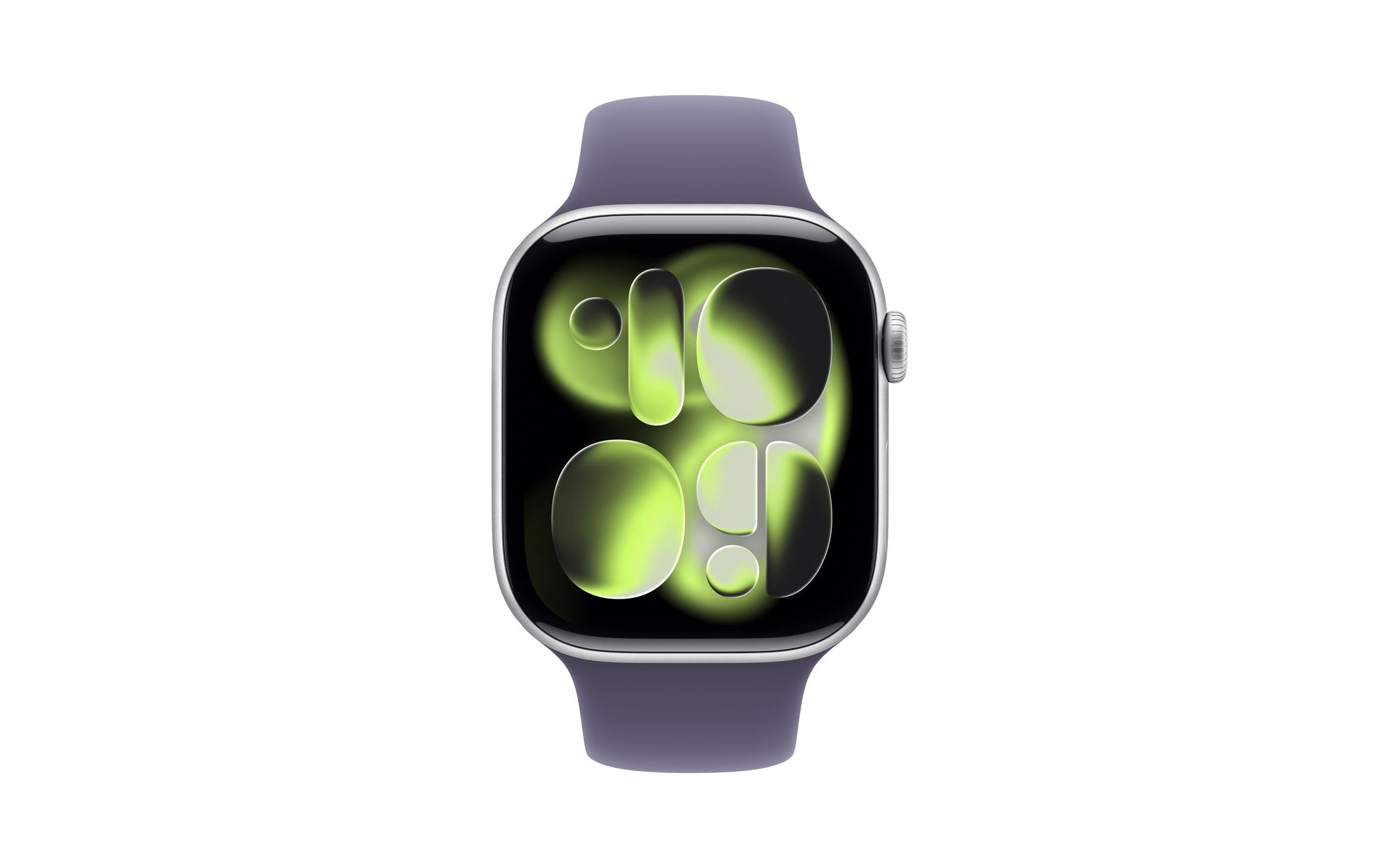Apple Watch S11 – Smartwatch – 46 mm, LTE, OLED, 50 m, Silber, Purple Fog Sportarmband, M/L