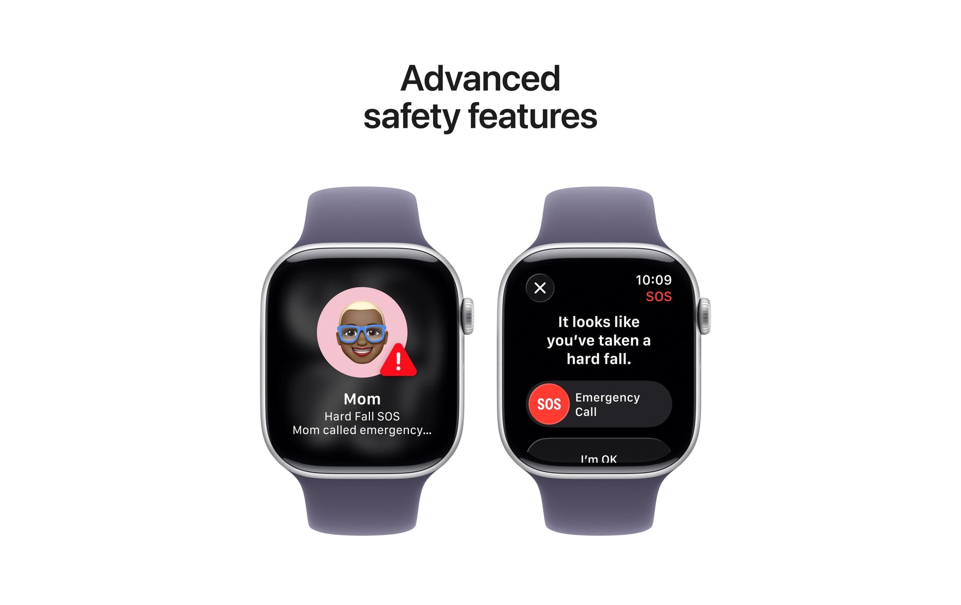 Apple Watch S11 – Smartwatch – 46 mm, LTE, OLED, 50 m, Silber, Purple Fog Sportarmband, M/L