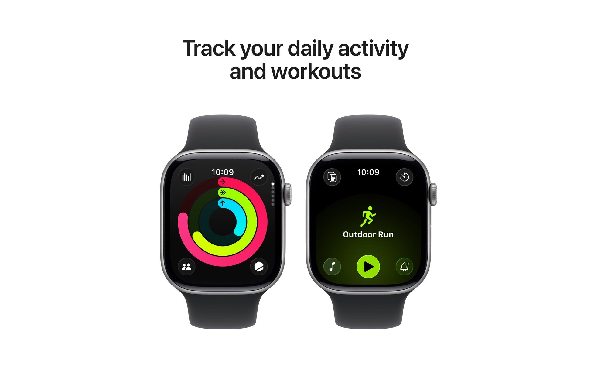Apple Watch S11 – Smartwatch – 46 mm, LTE, OLED, 50 m, Space Grey, Bandgrösse S/M, Sportarmband