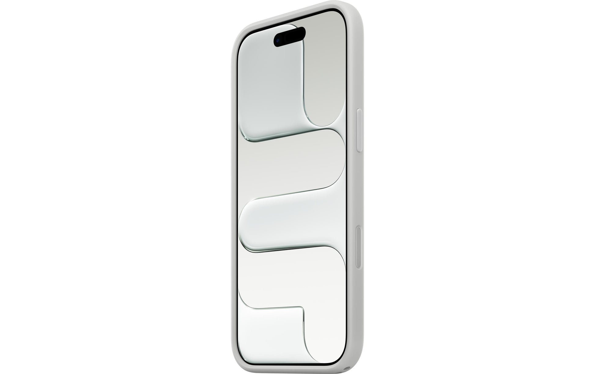 Apple Backcover – für Apple iPhone Air – hellgrau – PC, mit Kartenfach, mit Kordel