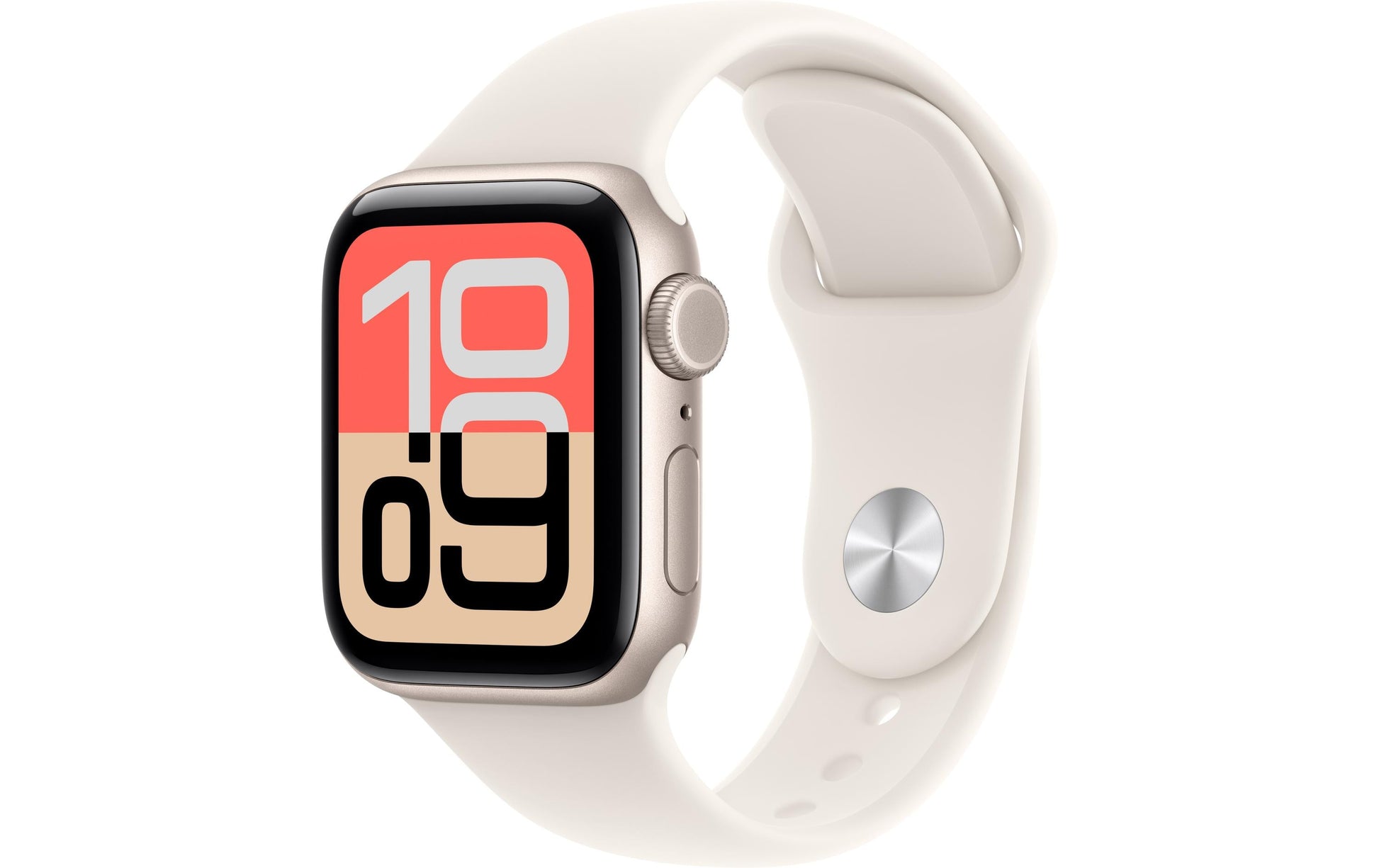 Apple Watch SE (2025) – Smartwatch – 40 mm, LTE, OLED, Ion-X Glas, 50 m, Starlight, M/L