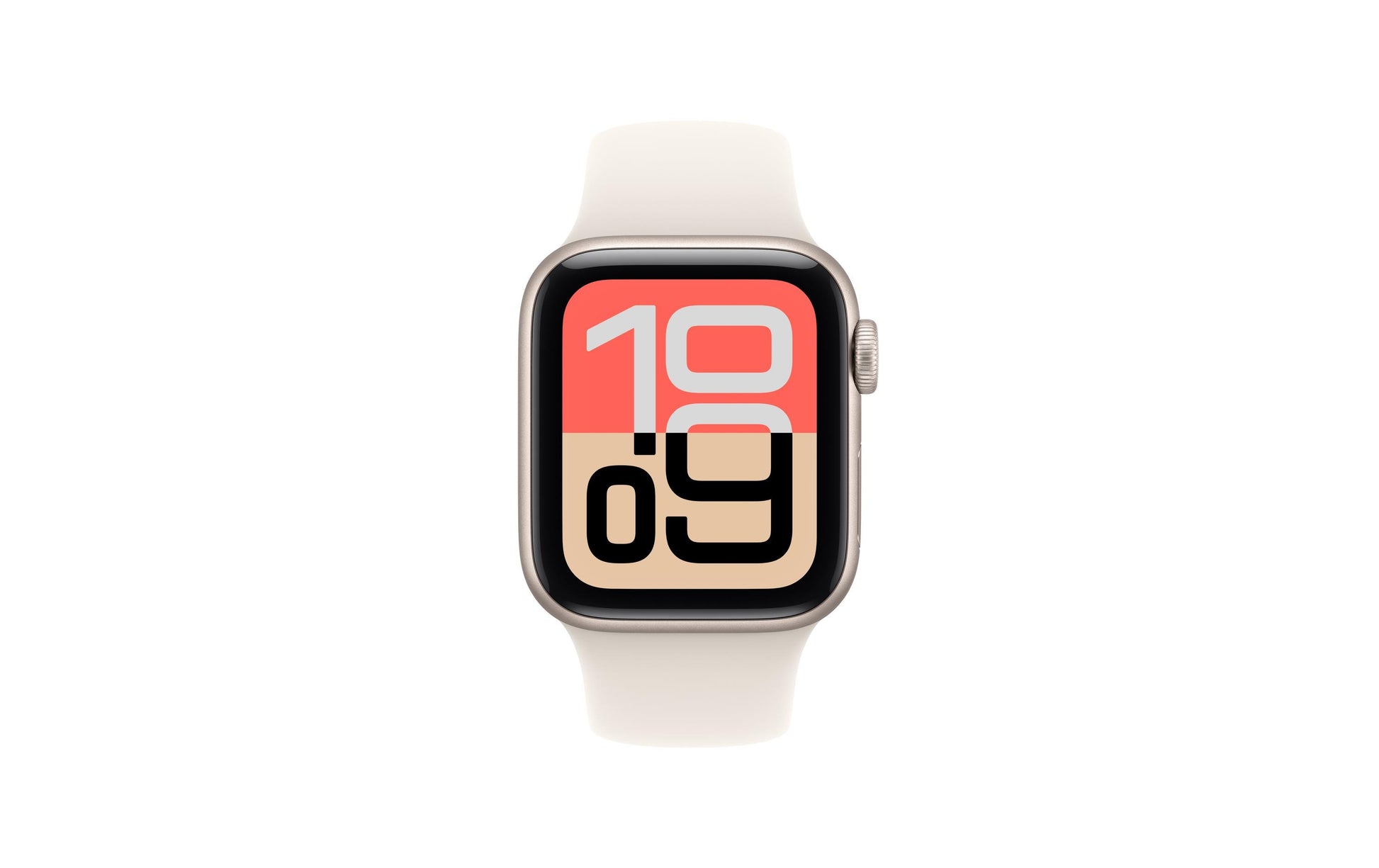 Apple Watch SE (2025) – Smartwatch – 40 mm, GPS, OLED, Ion-X Glas, 50 m, Starlight, Sportarmband