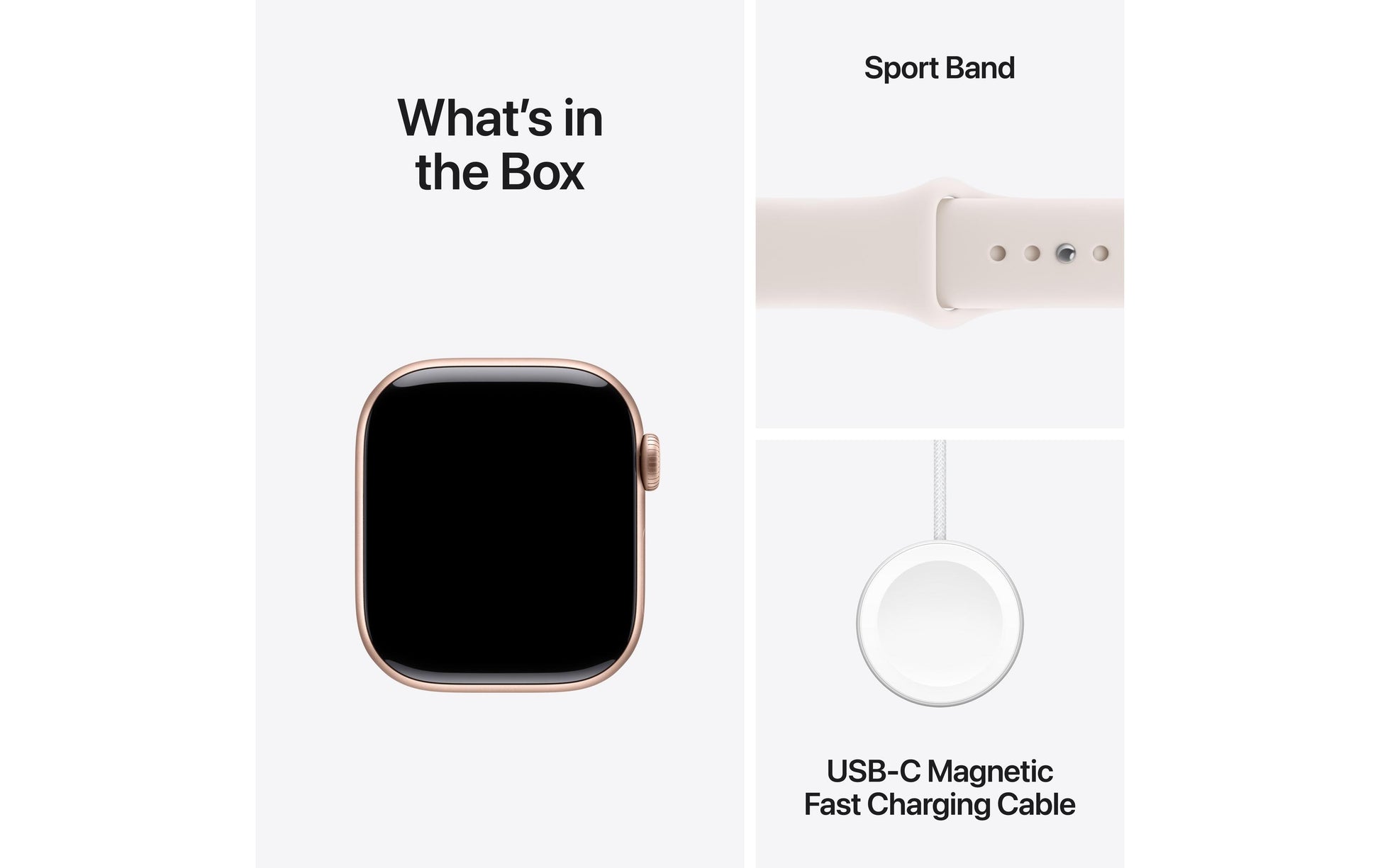 Apple Watch S11 – Smartwatch – 42 mm, LTE, OLED, 50 m, Roségold, Titan, Bandgrösse S/M, Light Blush Sportband
