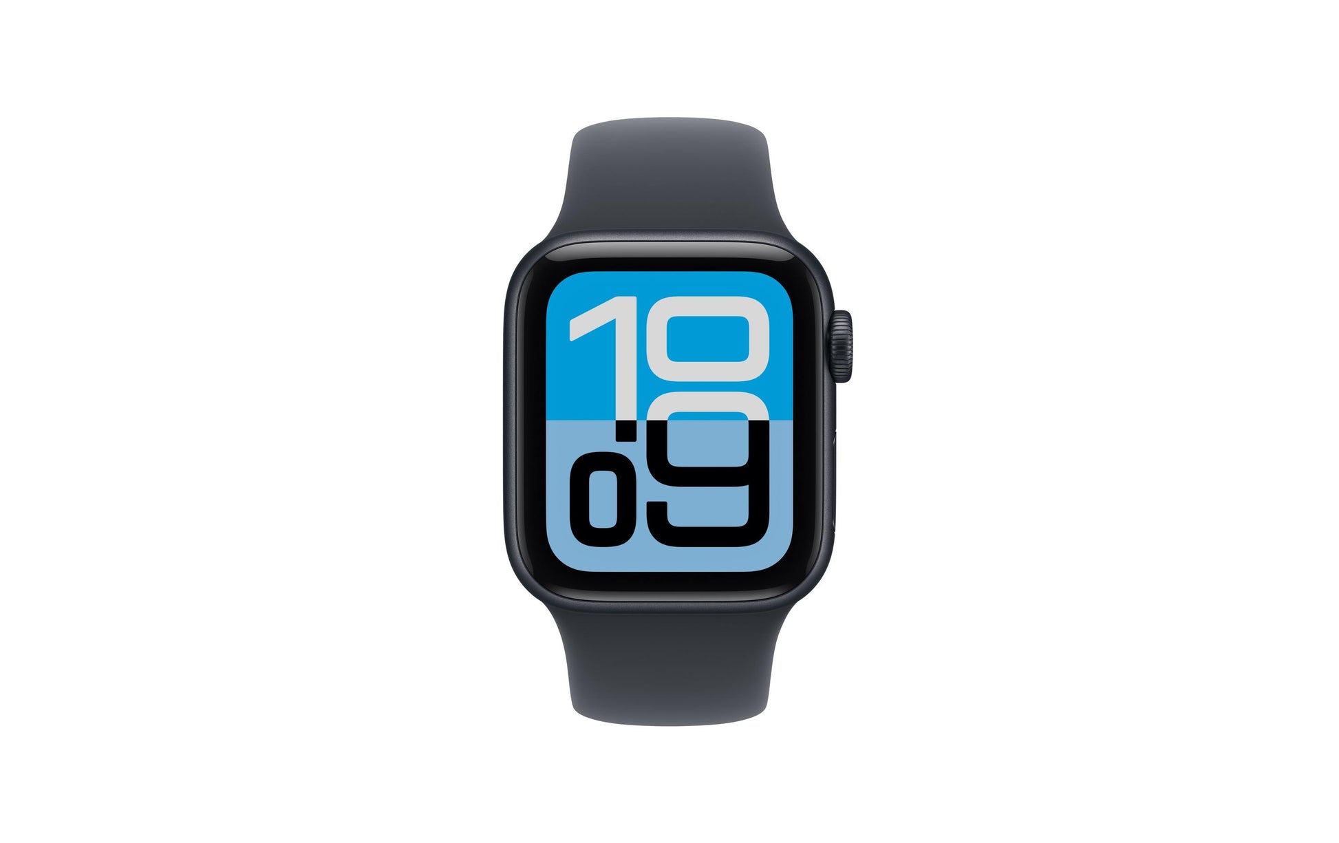 Apple Watch SE 2025 – Smartwatch – 40 mm, GPS, OLED, Ion-X Glas, 50 m, Mitternacht, Bandgrösse M/L