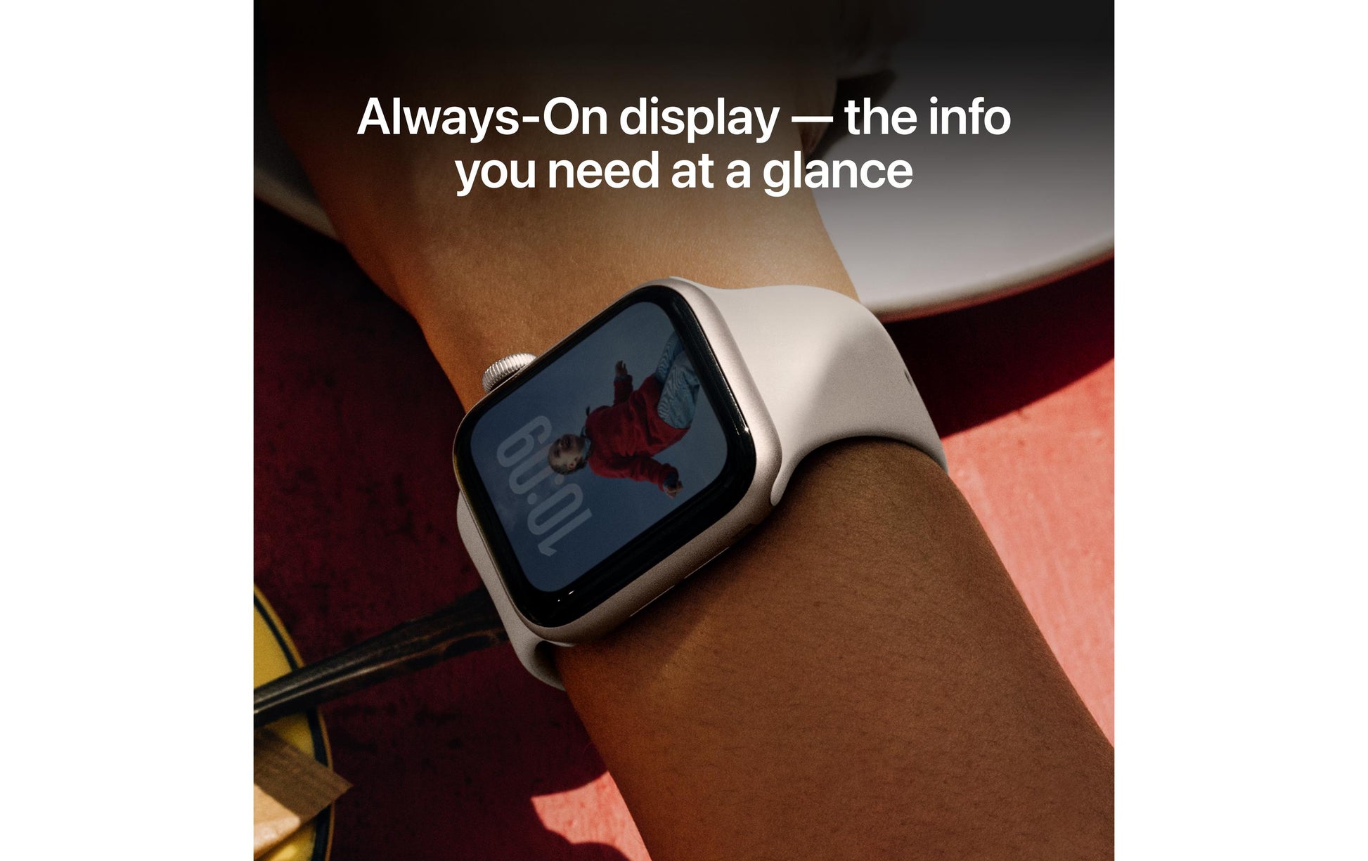 Apple Watch SE (2025) – Smartwatch – 44 mm, GPS, OLED, Ion-X Glas, 50 m, Mitternacht, Bandgrösse M/L