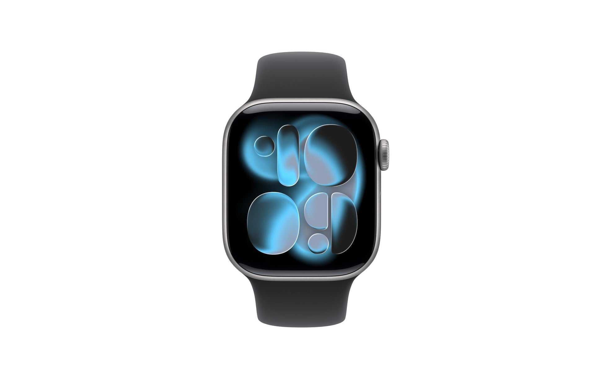 Apple Watch S11 – Smartwatch – 42 mm, LTE, OLED, 50 m, Space Grey, M/L, Schwarzes Sportarmband