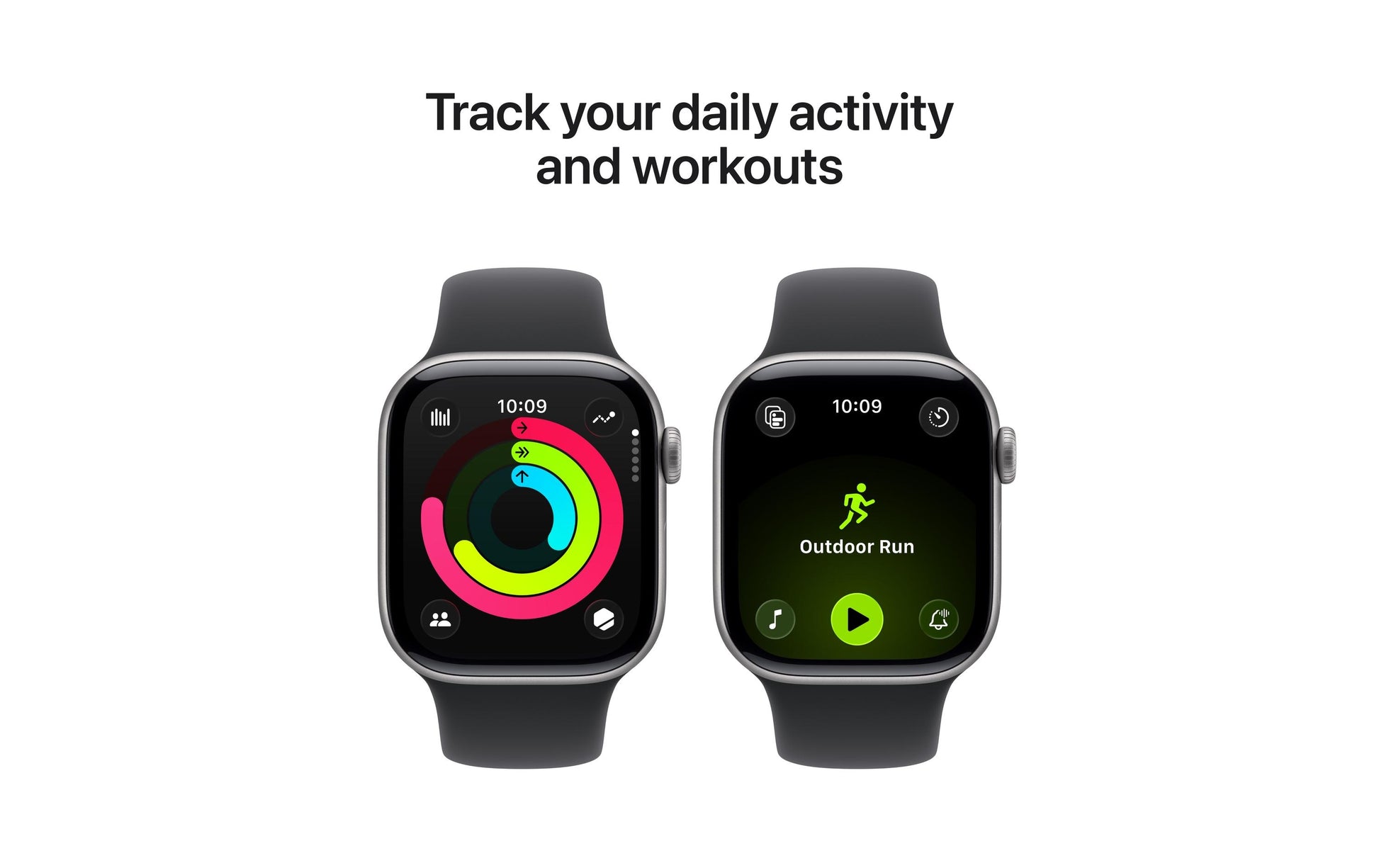 Apple Watch S11 – Smartwatch – 42 mm, LTE, OLED, 50 m, Space Grey, Titan, S/M (Sportarmband)