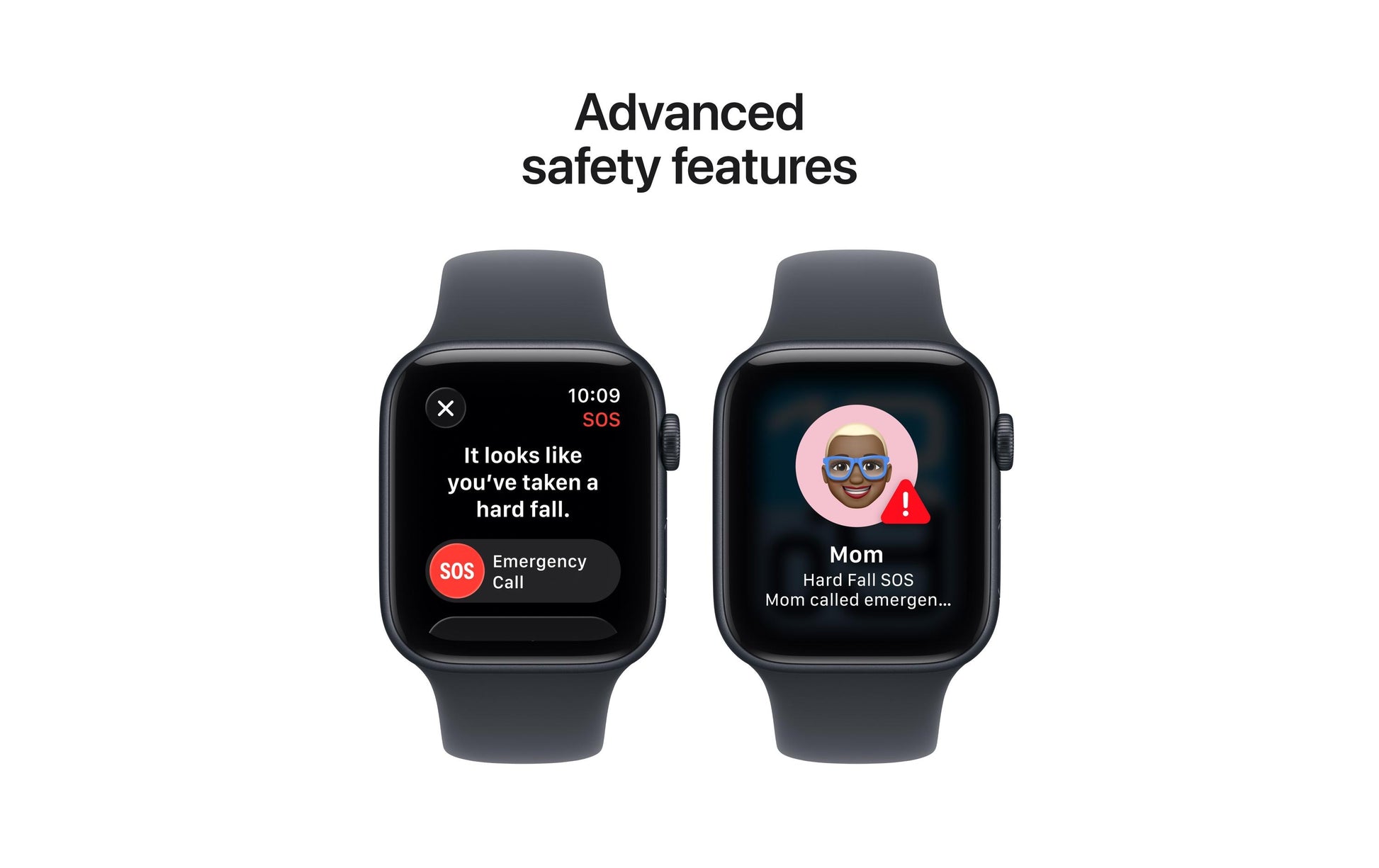 Apple Watch SE (2025) – Smartwatch – 44 mm, GPS, OLED, Ion-X Glas, 50 m, Mitternacht, Bandgrösse S/M