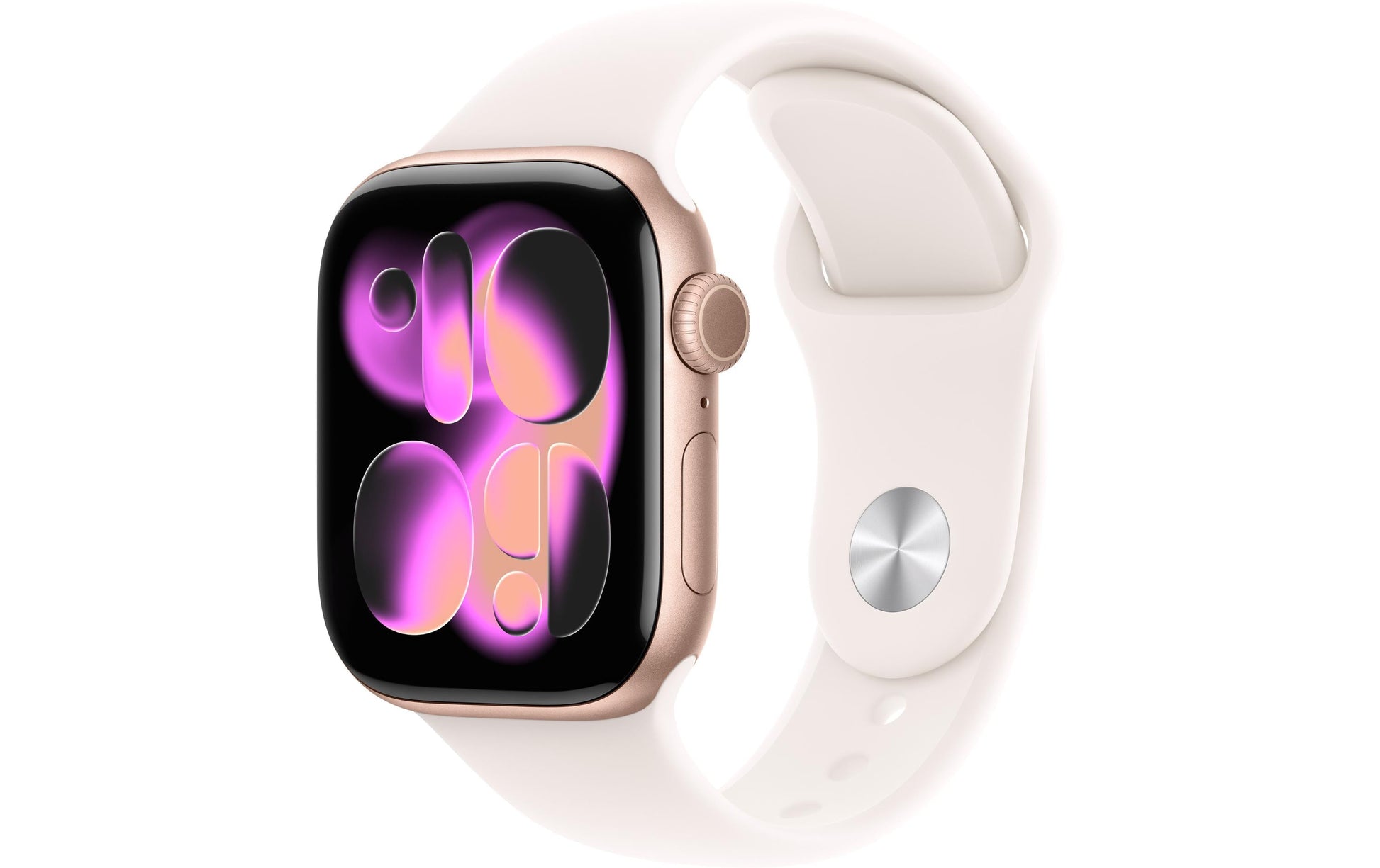 Apple Watch S11 – Smartwatch – 42 mm, LTE, OLED, 50 m, Roségold, Titan, Bandgrösse S/M, Light Blush Sportband