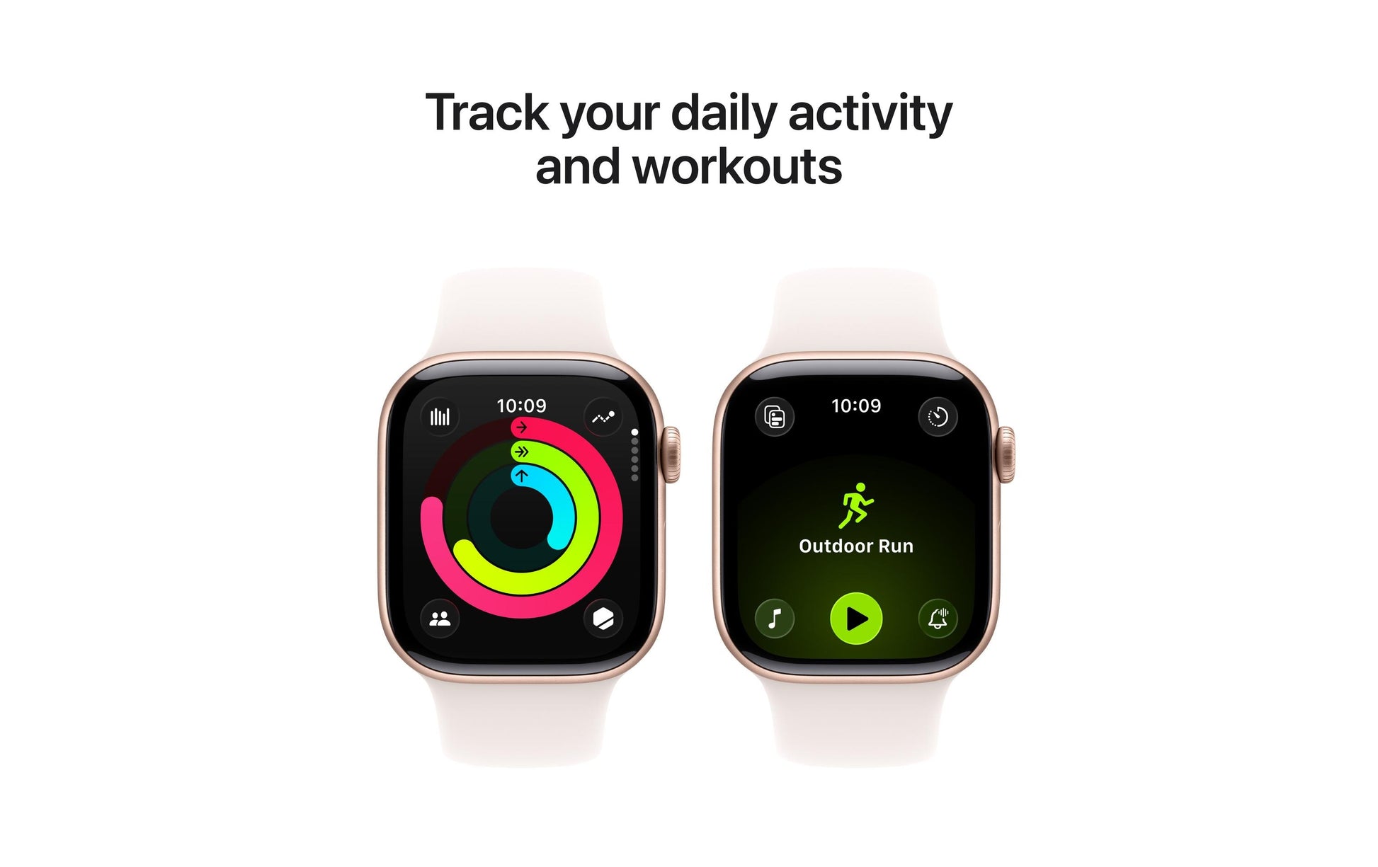 Apple Watch S11 – Smartwatch – 42 mm, LTE, OLED, 50 m, Roségold, Titan, Bandgrösse S/M, Light Blush Sportband