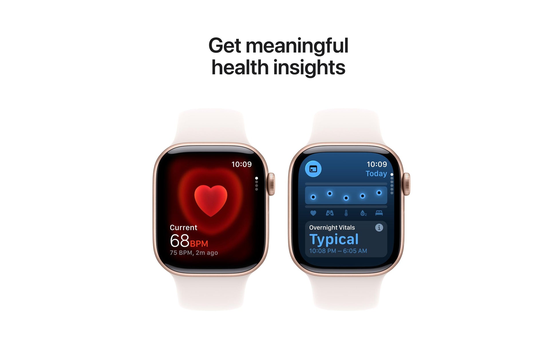 Apple Watch S11 – Smartwatch – 42 mm, LTE, OLED, 50 m, Roségold, Titan, Bandgrösse S/M, Light Blush Sportband