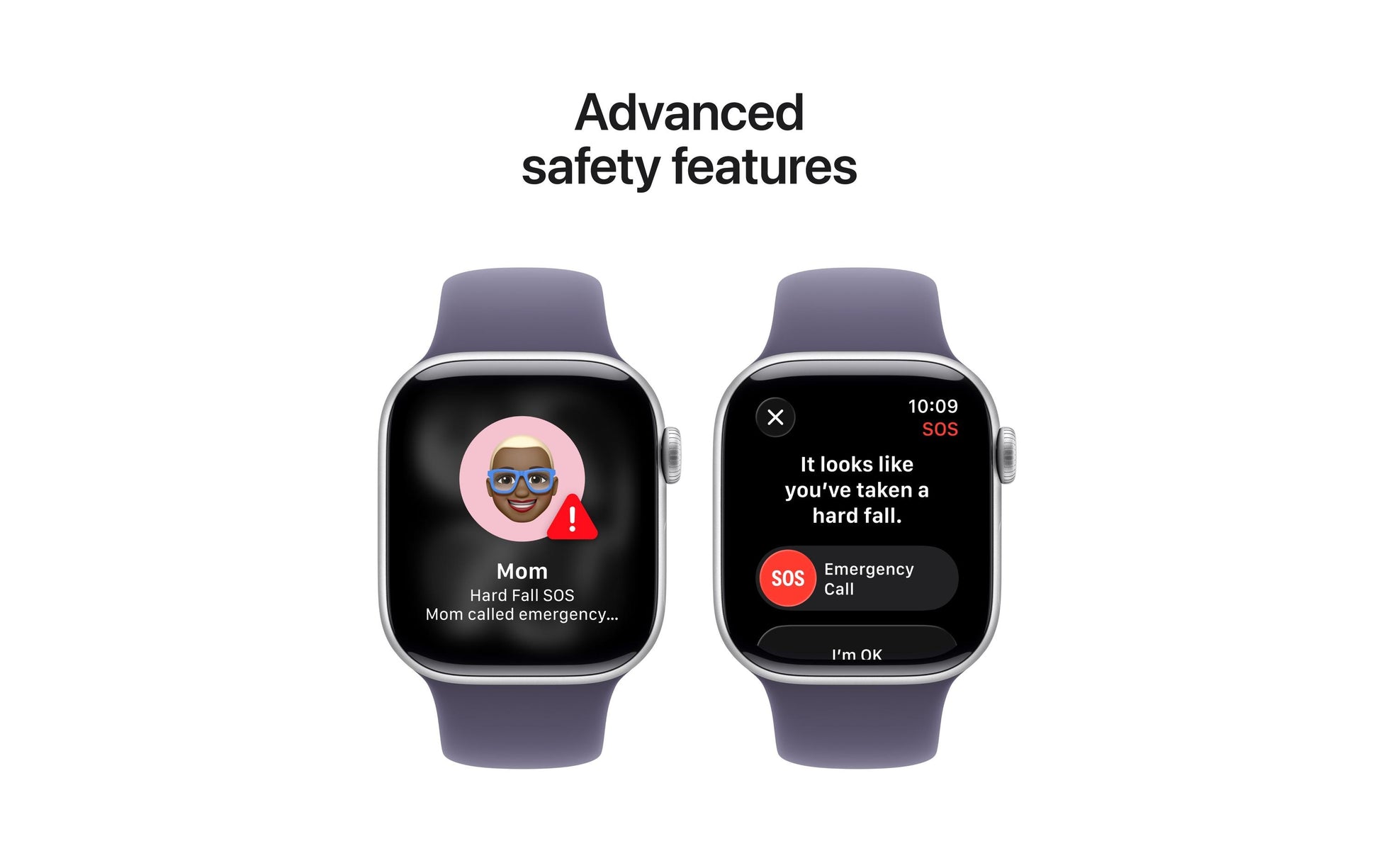 Apple Watch S11 – Smartwatch – 42 mm, LTE, OLED, 50 m, Titangehäuse, Silber, Purple Fog Sportarmband (S/M)