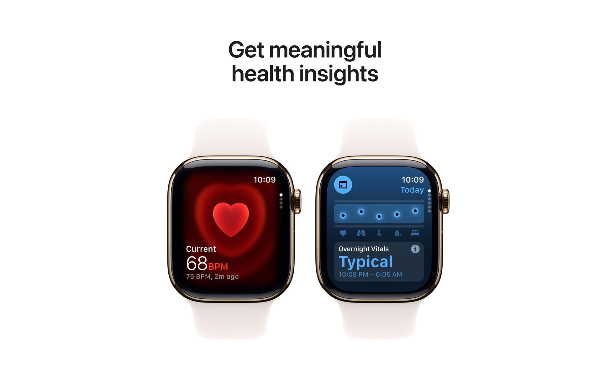 Apple Watch S11 – Smartwatch – 42 mm, LTE, OLED, 50 m, Gold Titan, Light Blush, M/L, Sportarmband