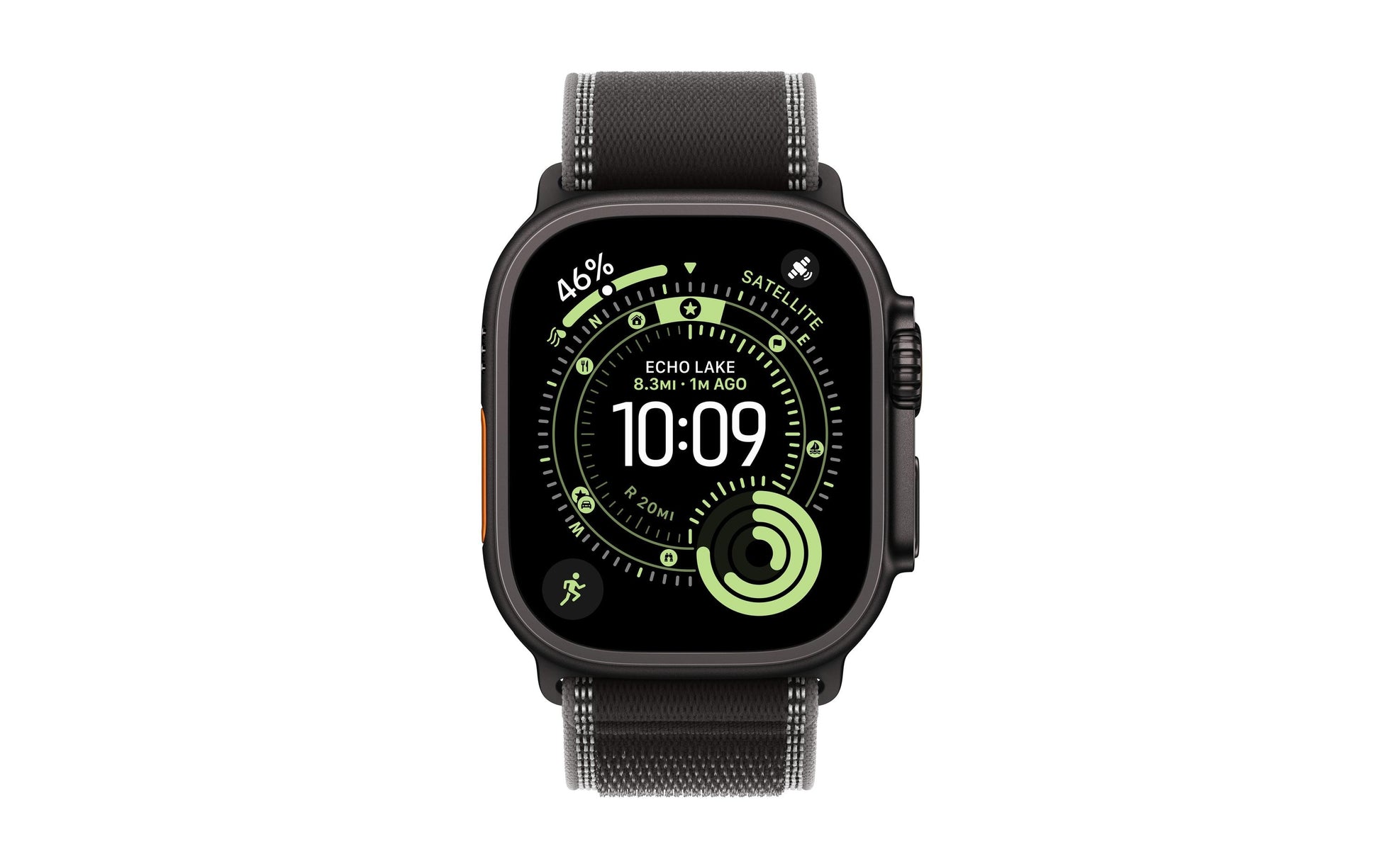 Apple Watch Ultra 3 – Smartwatch – 49 mm, LTE, OLED, Saphirglas, 100 m, Schwarz Titan, Bandgrösse M/L