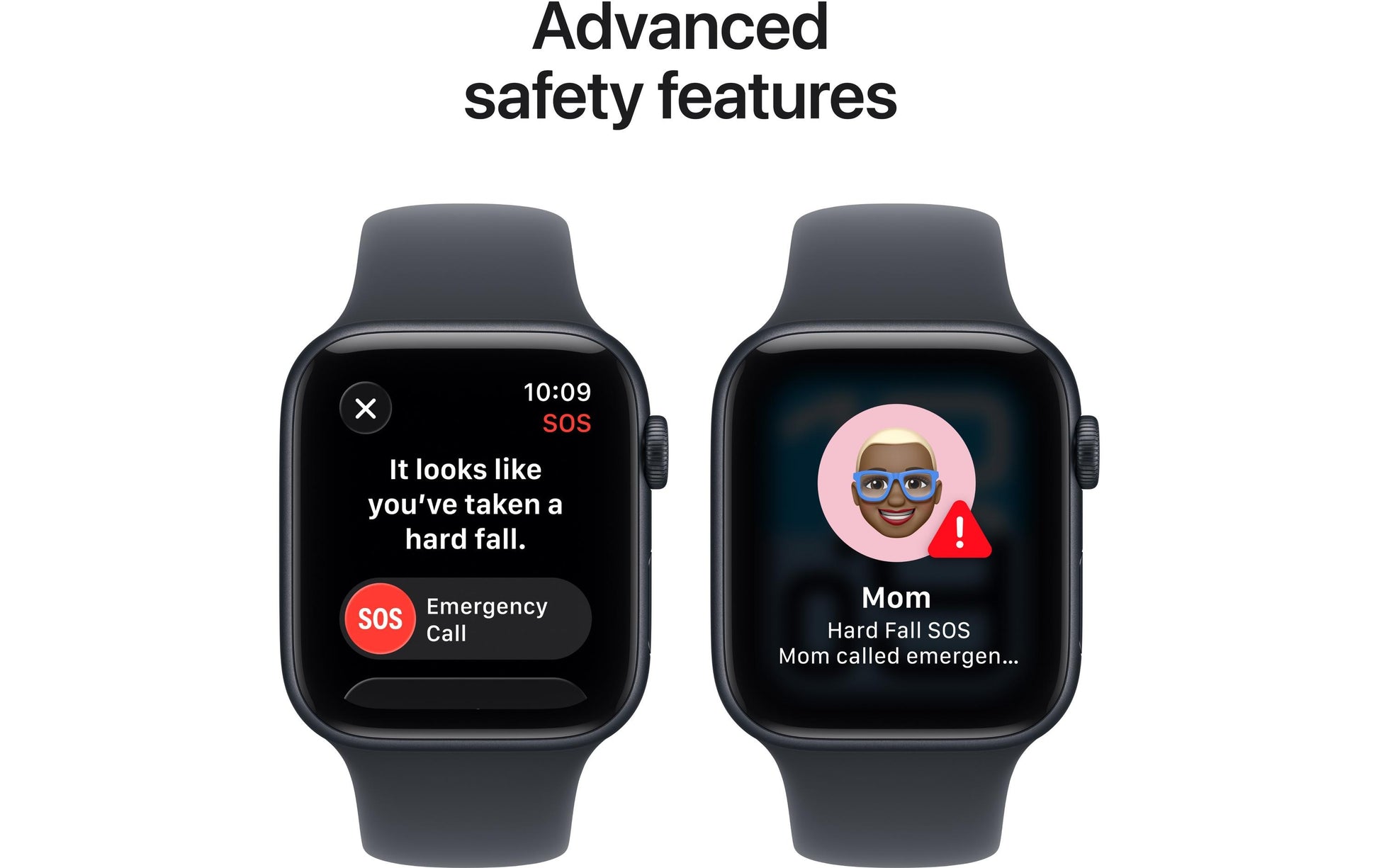 Apple Watch SE (2025) – Smartwatch – 44 mm, LTE, OLED, Ion-X Glas, 50 m, Mitternacht, Bandgrösse S/M