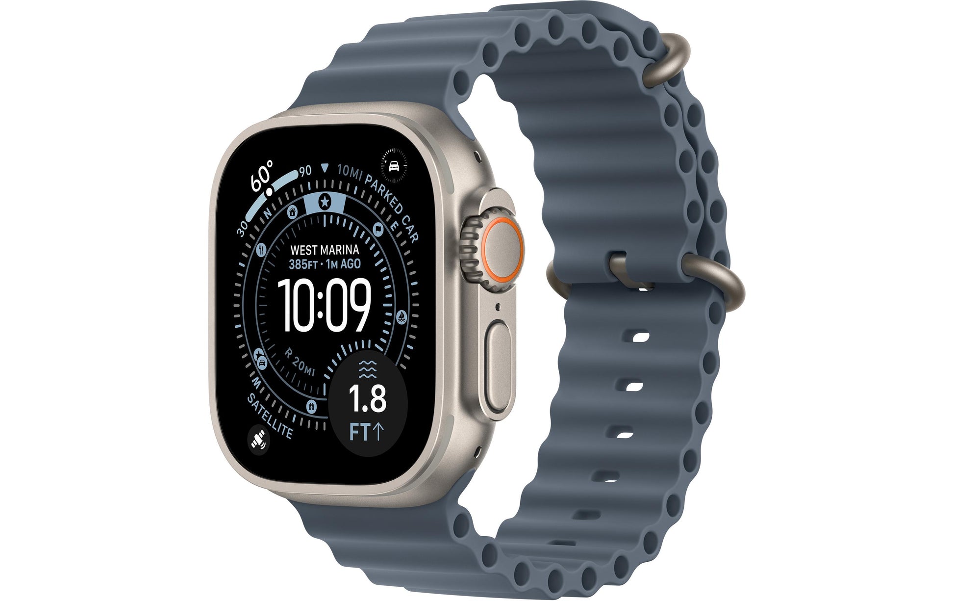 Apple Watch Ultra 3 (2025) – Smartwatch – 49 mm, GPS, OLED, Saphirglas, 100 m, Natürliches Titan