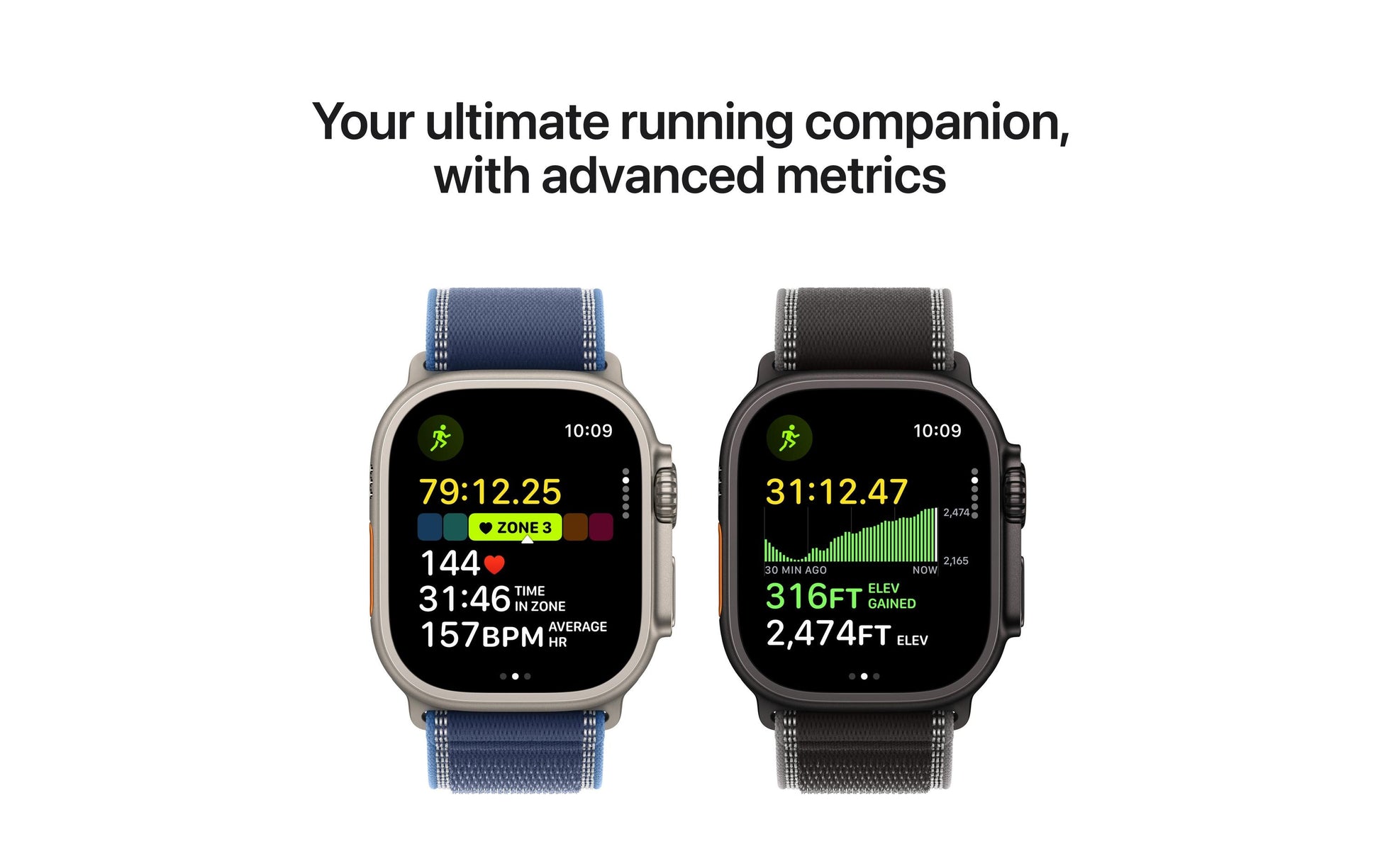 Apple Watch Ultra 3 – Smartwatch – 49 mm, LTE, OLED, Saphirglas, 100 m, Natürliches Titan, Hellblau
