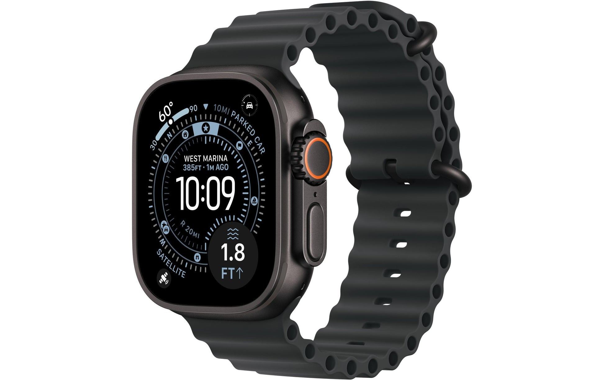 Apple Watch Ultra 3 – Smartwatch – 49 mm, GPS, OLED, Saphirglas, 100 m, Schwarz Titan