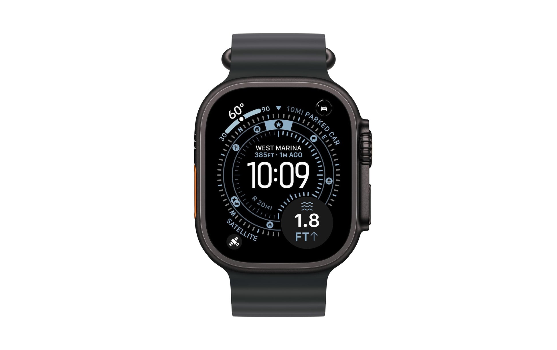 Apple Watch Ultra 3 – Smartwatch – 49 mm, GPS, OLED, Saphirglas, 100 m, Schwarz Titan