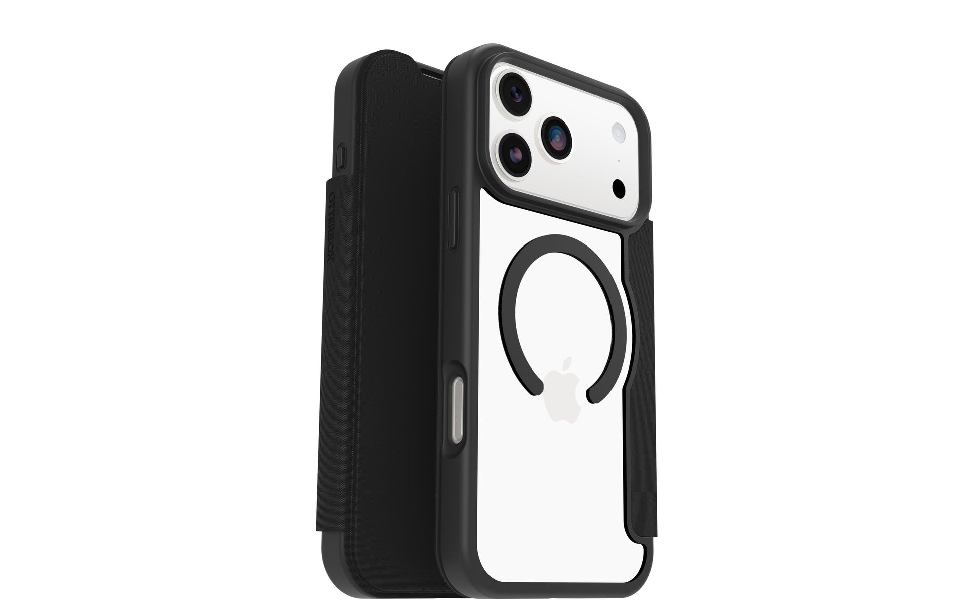 OtterBox Booklet-Hülle React – für Apple iPhone 17 Pro Max – schwarz – MagSafe-kompatibel, mit Kartenfach