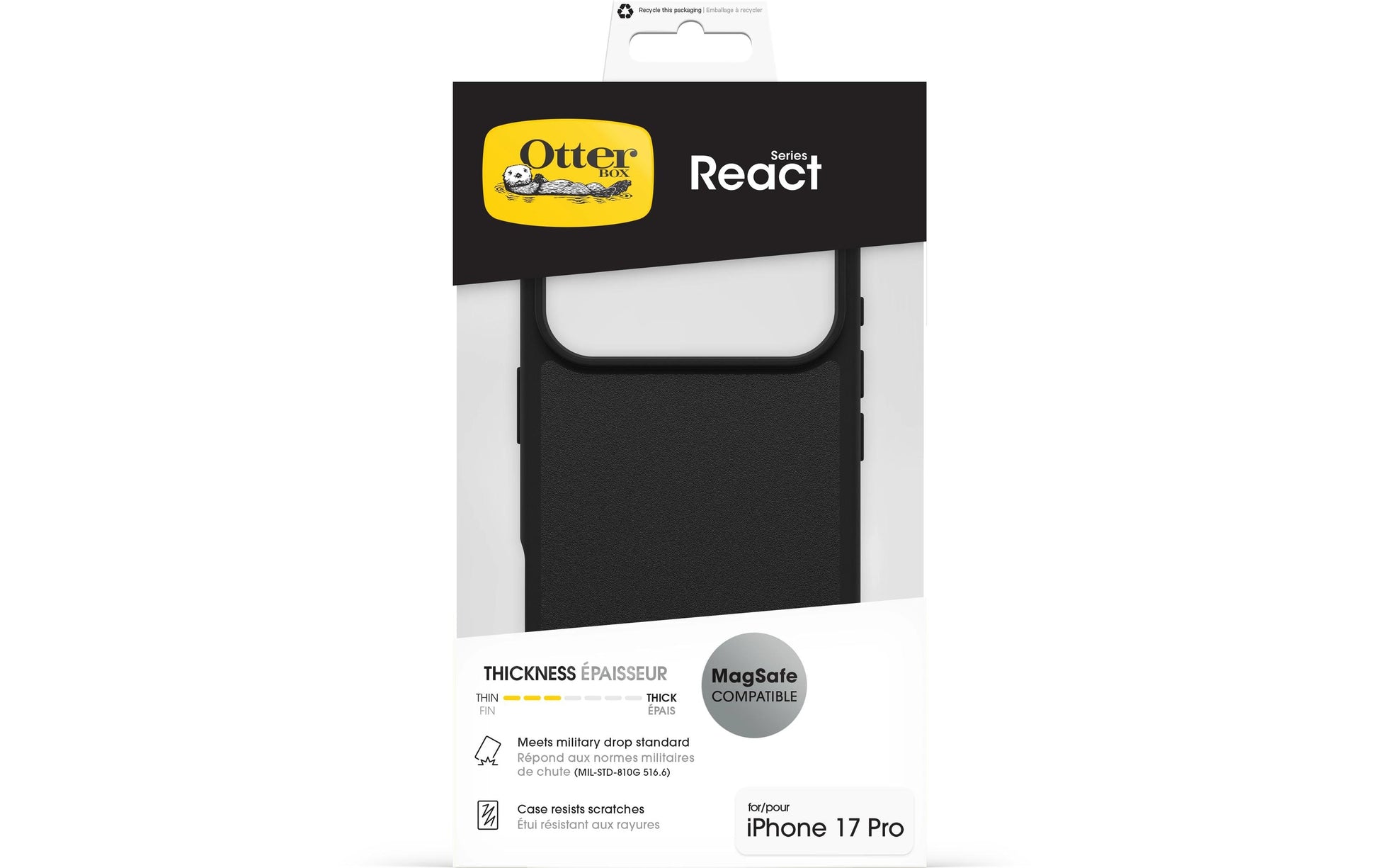 OtterBox Backcover – für Apple iPhone 17 Pro – schwarz – MagSafe kompatibel