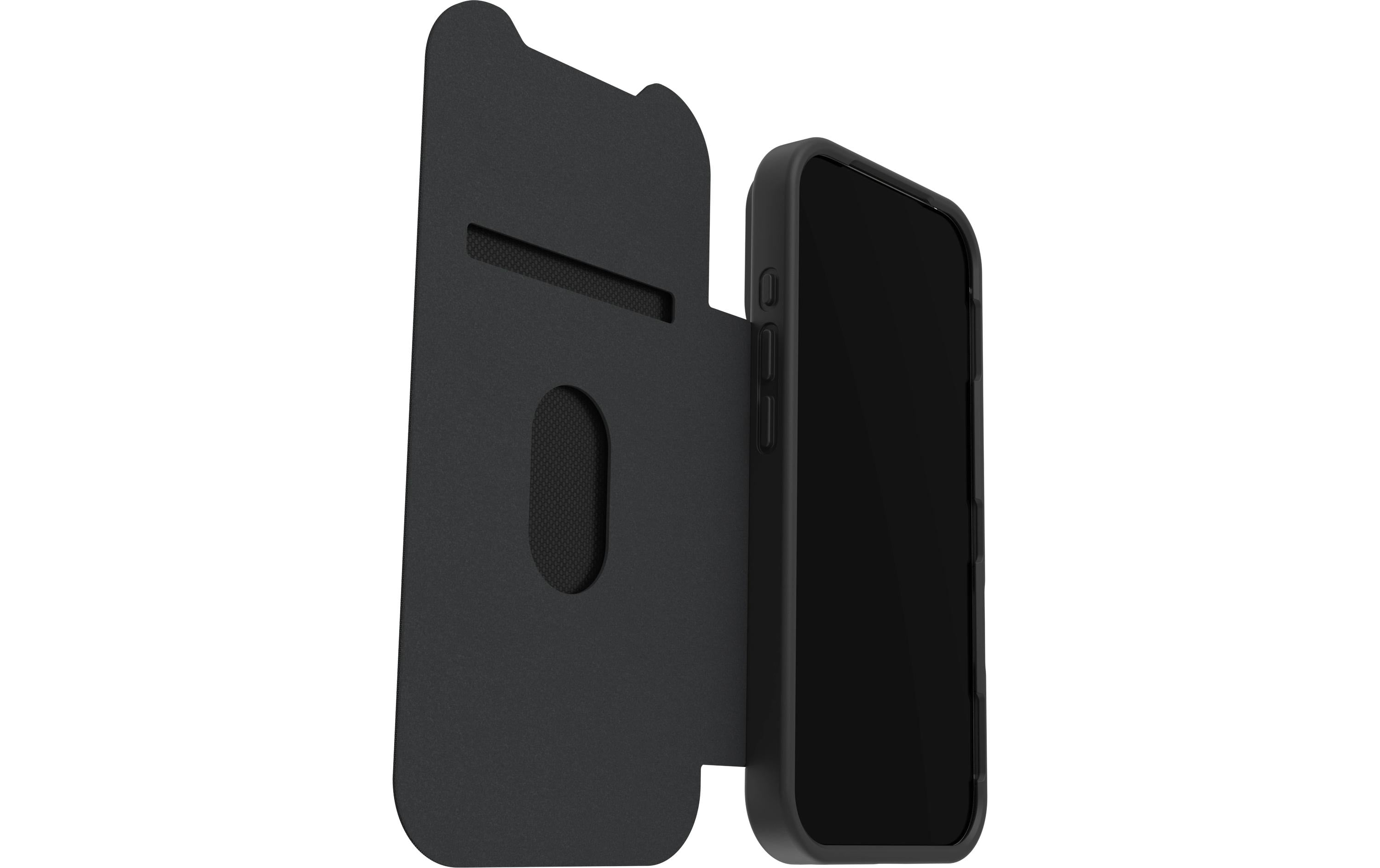 OtterBox Booklet-Hülle – für Apple iPhone 17 Pro – transparent/schwarz – MagSafe-kompatibel, mit Kartenfach