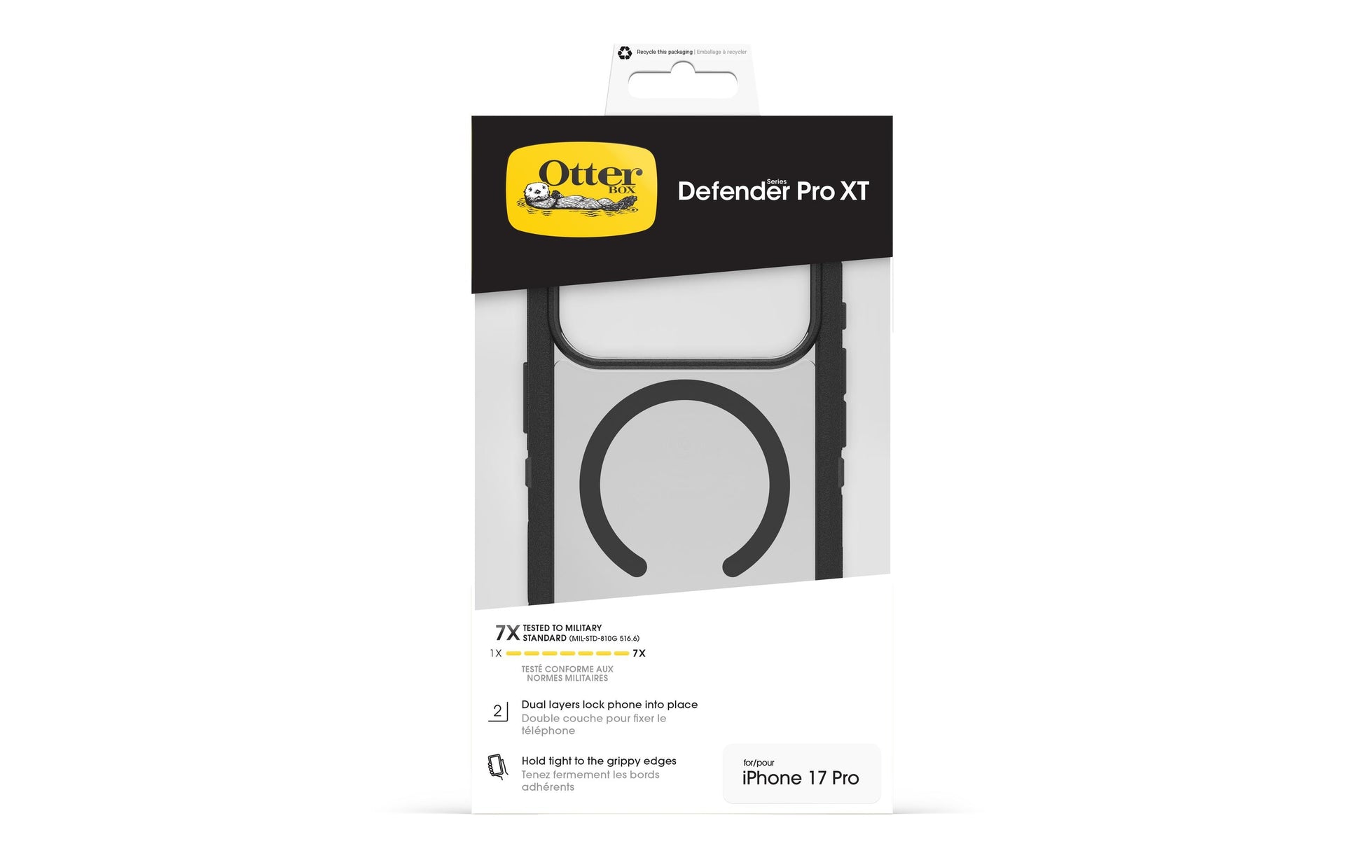 OtterBox Backcover Defender ProXT CC – für Apple iPhone 17 Pro – schwarz – PC