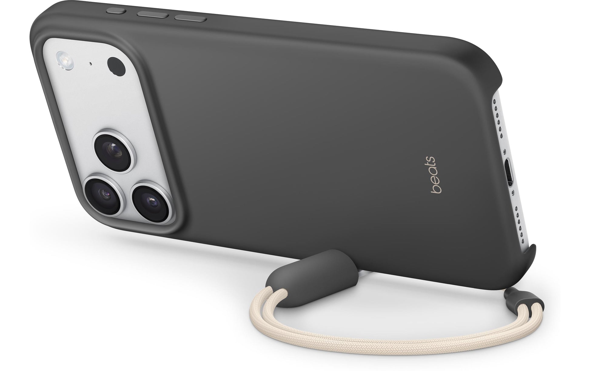 Apple Backcover – für Apple iPhone 17 Pro Max – grau – MagSafe kompatibel, mit Kordel