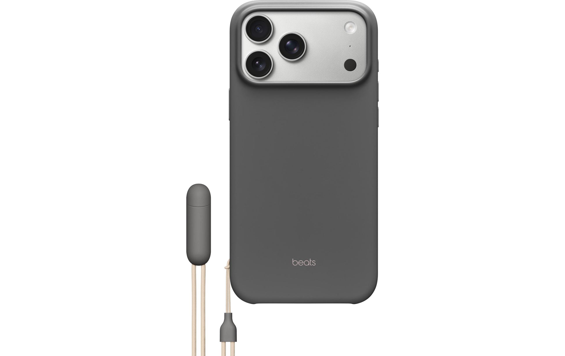 Apple Backcover – für Apple iPhone 17 Pro Max – grau – MagSafe kompatibel, mit Kordel