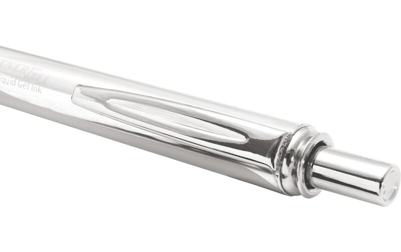 Pentel EnerGel Sterling BL407 – Tintenroller, schnelltrocknend, Druckmechanik, 0,7 mm, blau