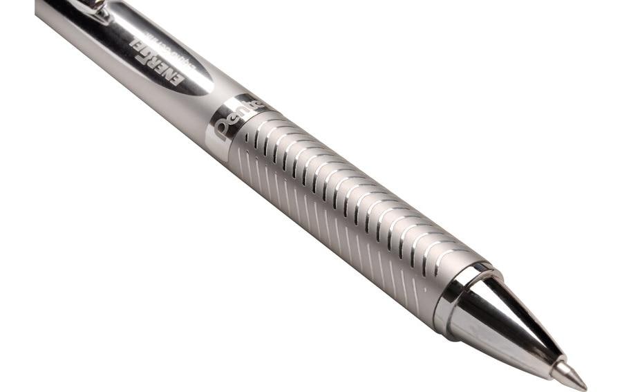 Pentel EnerGel Sterling BL407 – Tintenroller, schnelltrocknend, Druckmechanik, 0,7 mm, blau