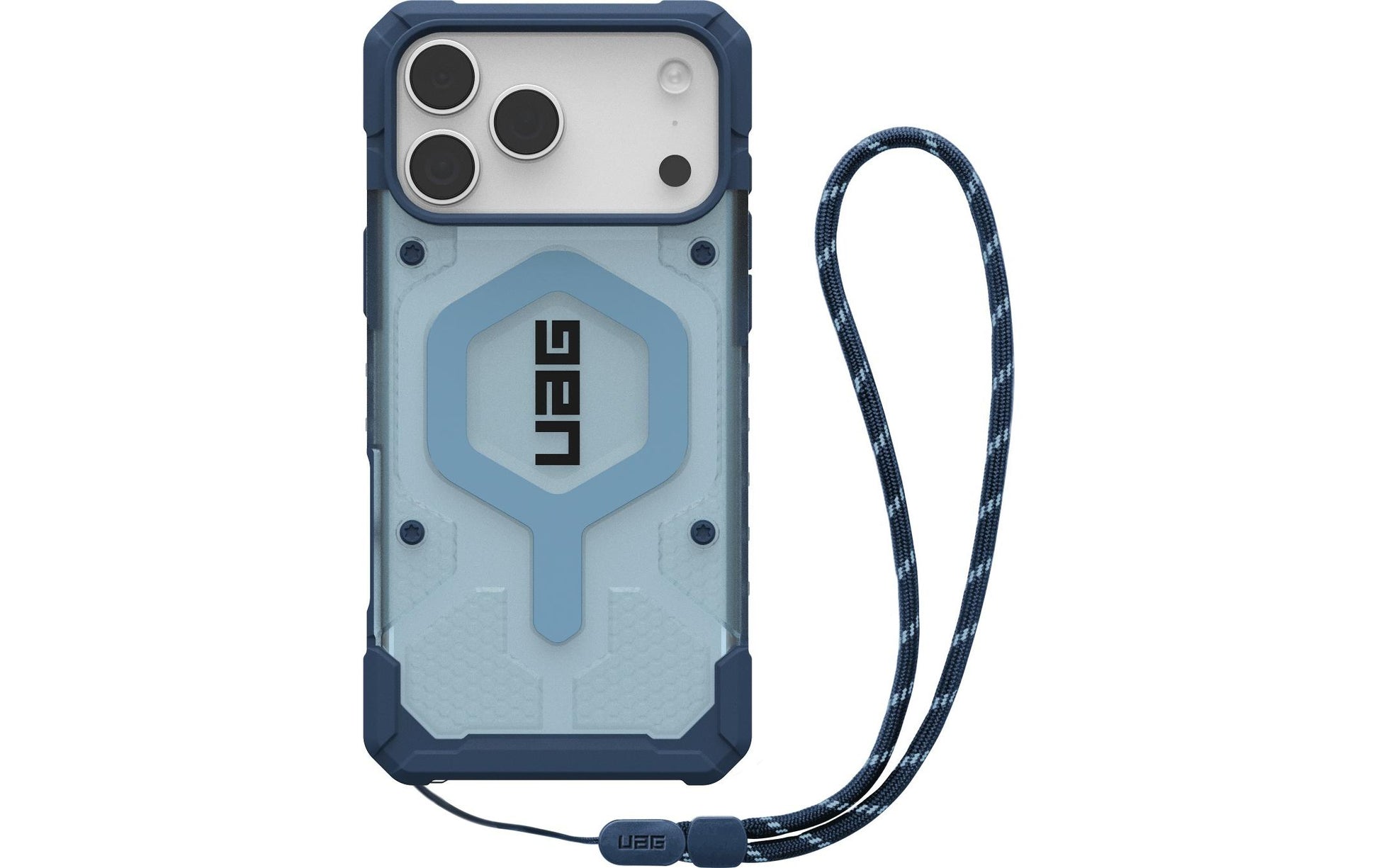 Urban Armor Gear Backcover – für Apple iPhone 17 Pro Max – hellblau/transparent – MagSafe-kompatibel