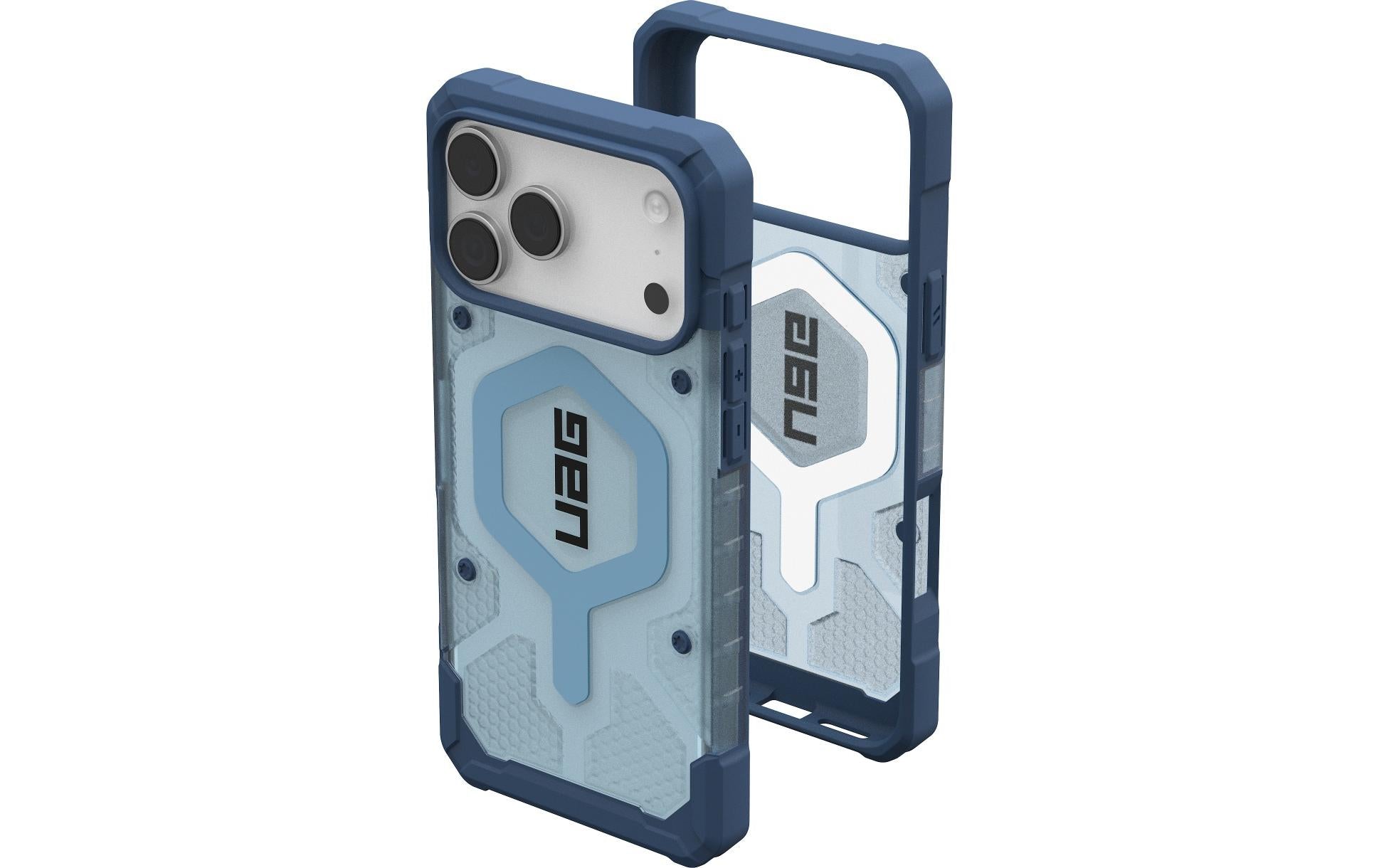 Urban Armor Gear Backcover – für Apple iPhone 17 Pro Max – hellblau/transparent – MagSafe-kompatibel