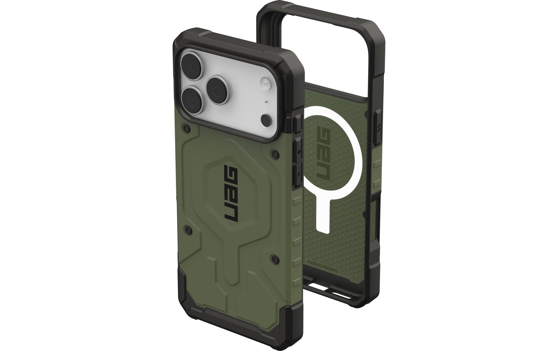 Urban Armor Gear Backcover Pathfinder – für Apple iPhone 17 Pro Max – olivgrün – TPU, MagSafe-kompatibel