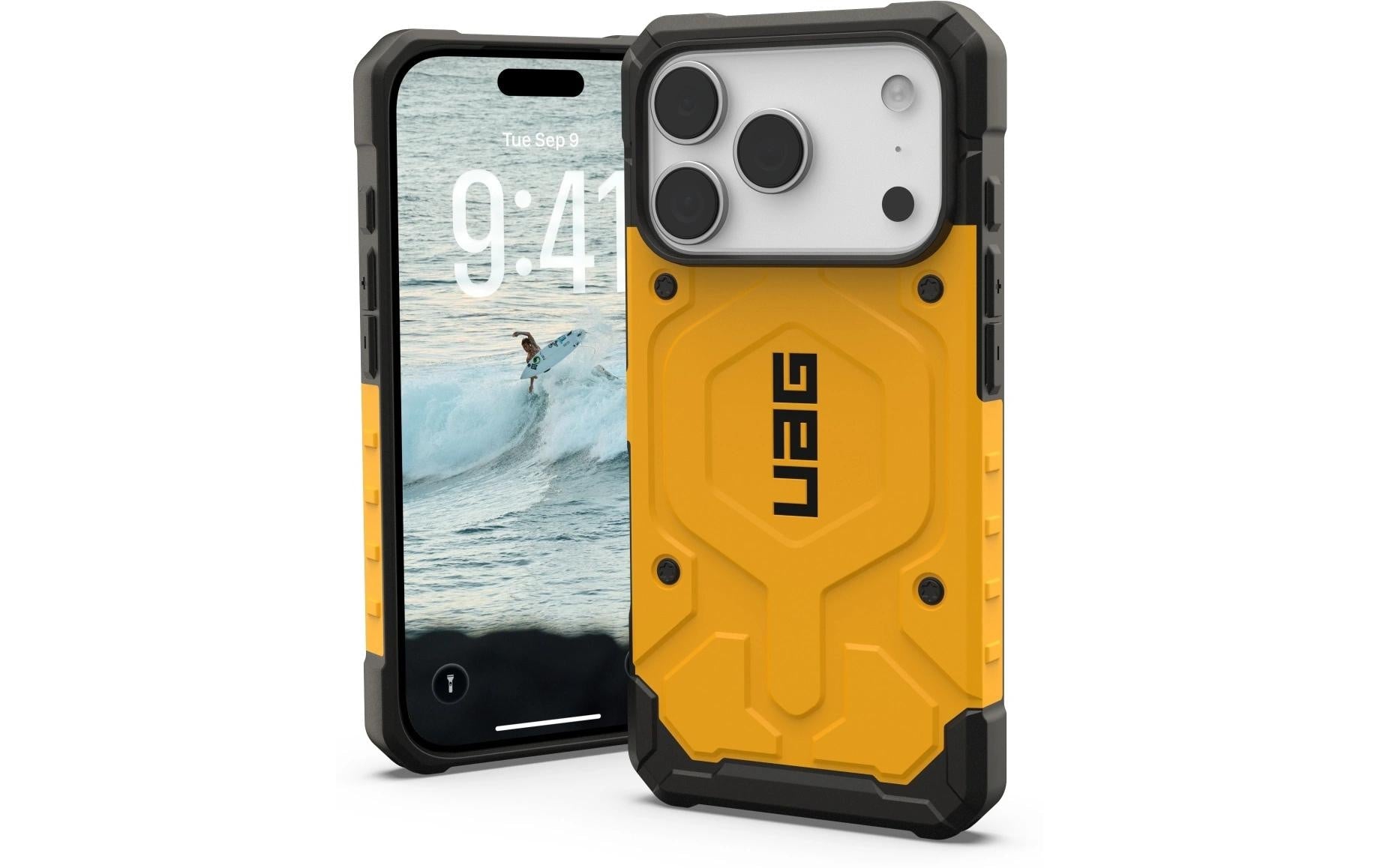 Urban Armor Gear UAG – Pathfinder MS Pro Backcover – für Apple iPhone 17 Pro – Heritage Gelb – MagSafe-kompatibel