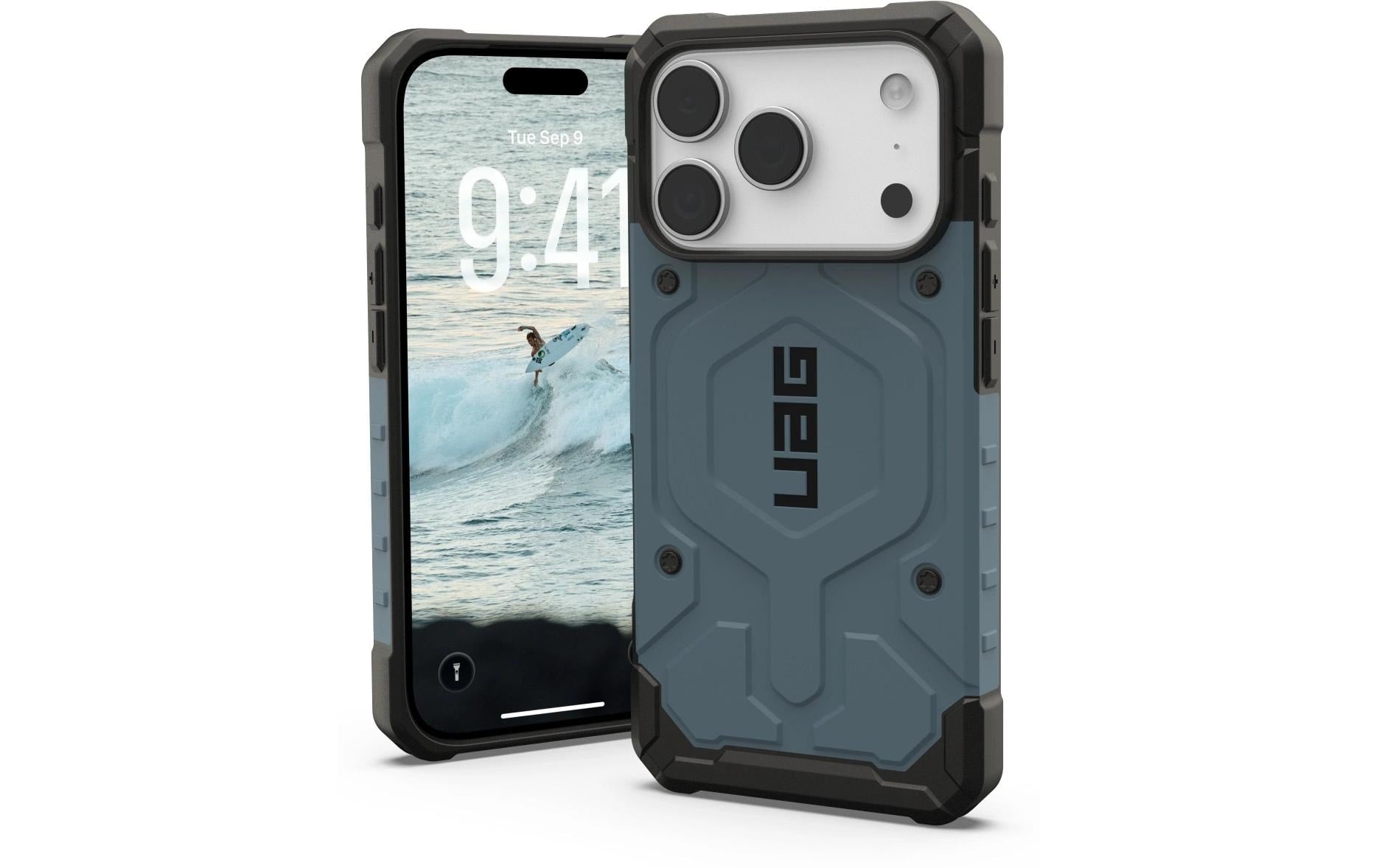 Urban Armor Gear Backcover – für Apple iPhone 17 Pro – grau – TPU, MagSafe-kompatibel