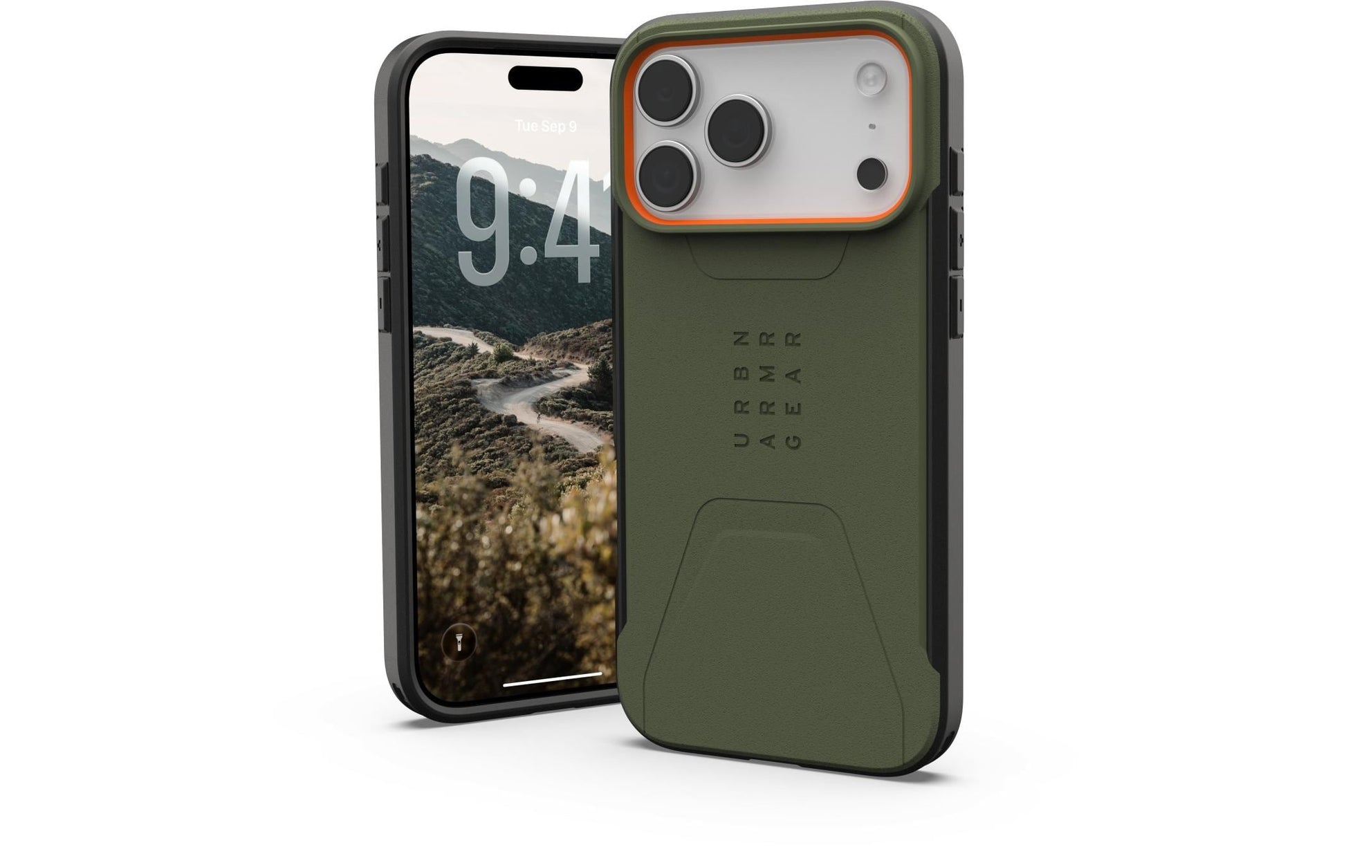 Urban Armor Gear Backcover Civilian MS – für Apple iPhone 17 Pro Max – grün – PC