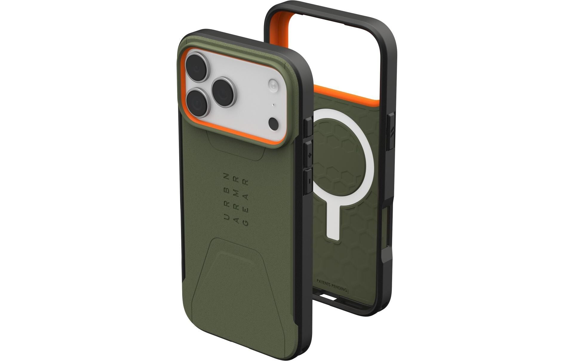 Urban Armor Gear Backcover Civilian MS – für Apple iPhone 17 Pro Max – grün – PC