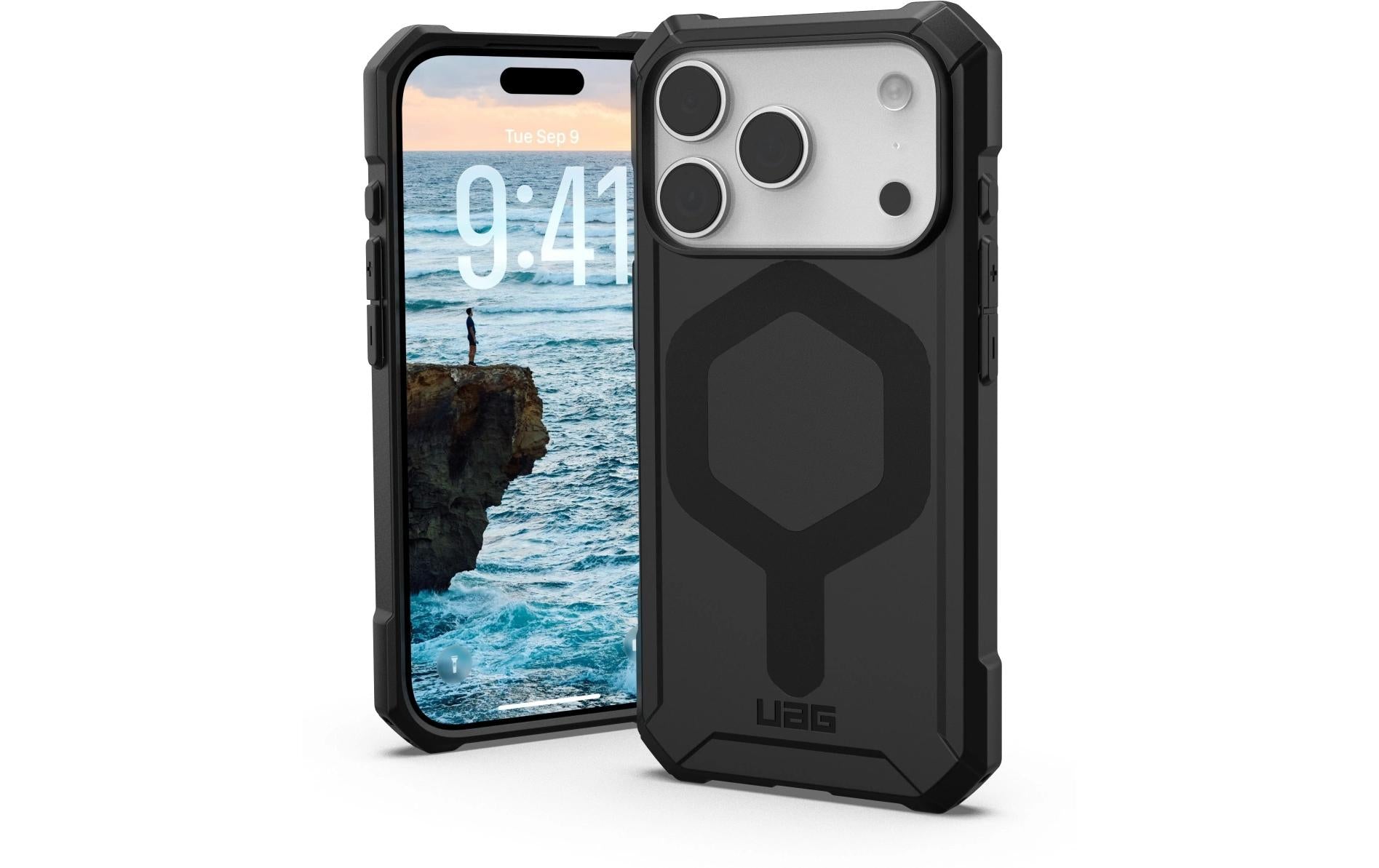 Urban Armor Gear UAG – Essential Armor MS Pro Backcover – für Apple iPhone 17 Pro – schwarz