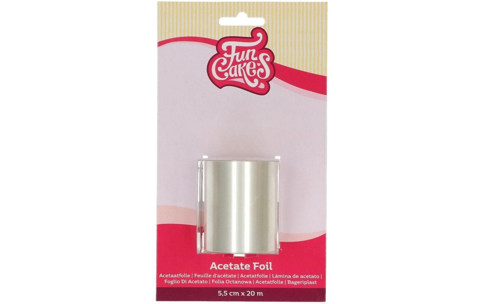 FunCakes Acetatfolie 20 m, 5,5 cm, transparent