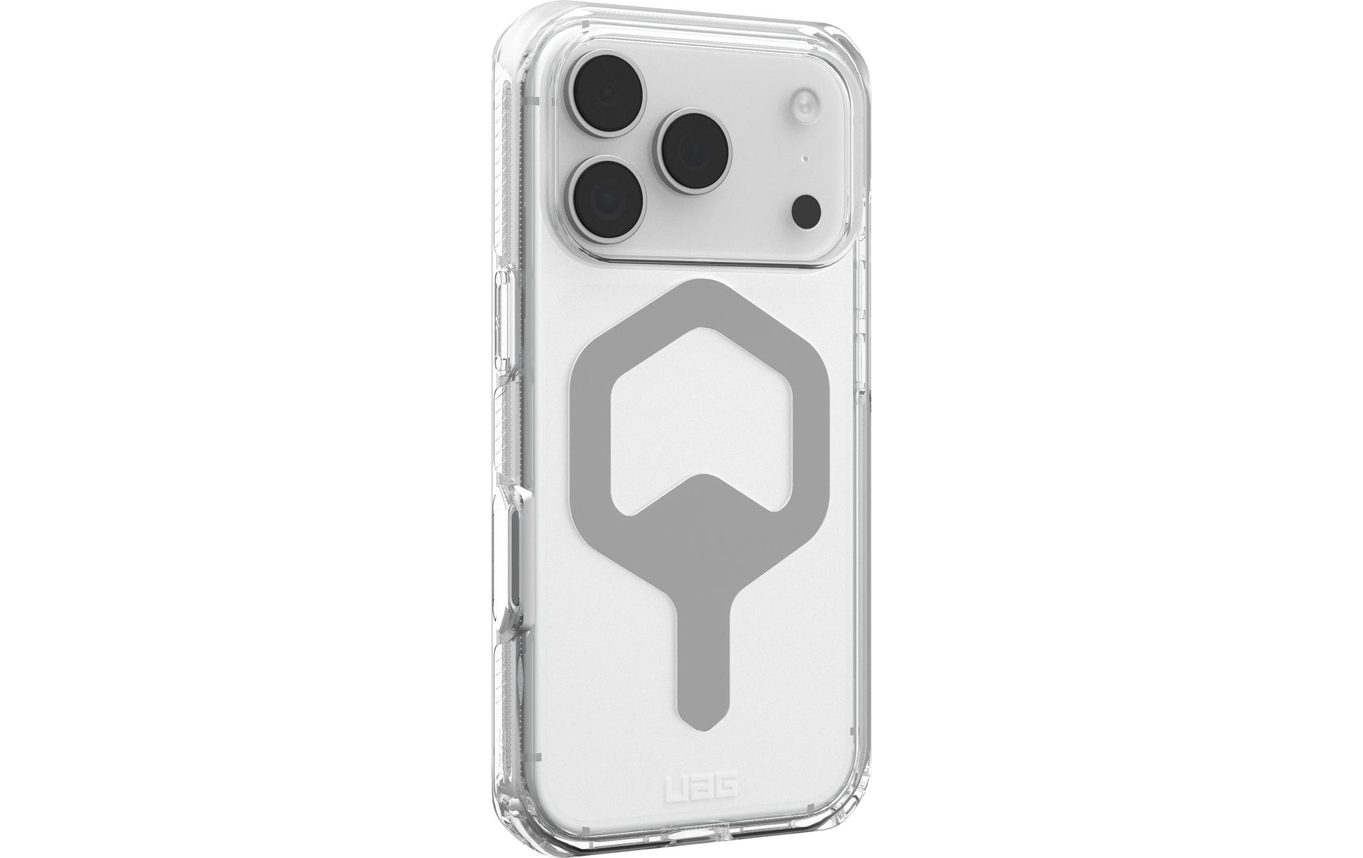 Urban Armor Gear UAG – Backcover Plyo MS Pro – für Apple iPhone 17 Pro – transparent/silber – TPU/PC, MagSafe-kompatibel