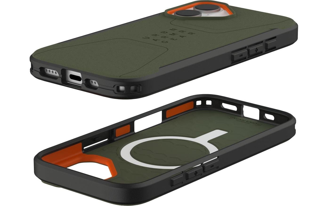 Urban Armor Gear Backcover – für Apple iPhone 17 Pro – olive – PC – MagSafe-kompatibel